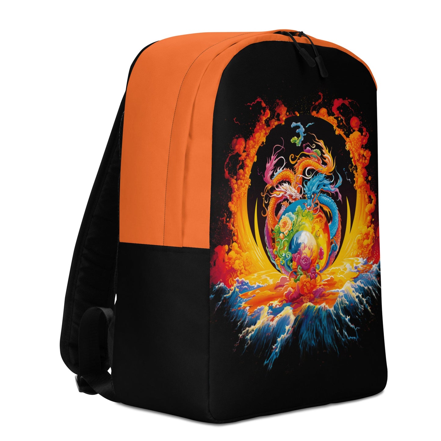 Eternal Harmony: Dual Dragon Minimalist Backpack - BBairt