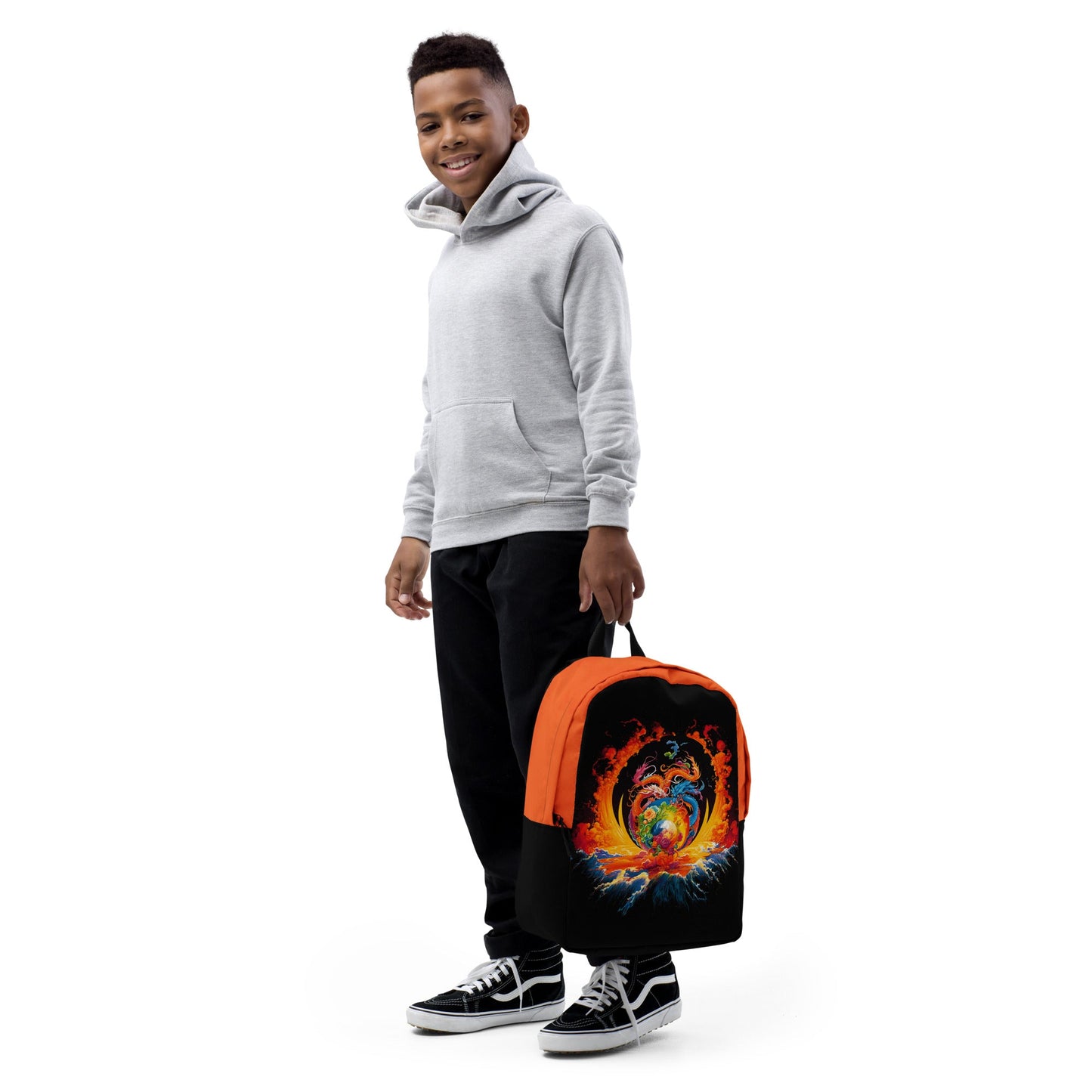 Eternal Harmony: Dual Dragon Minimalist Backpack - BBairt