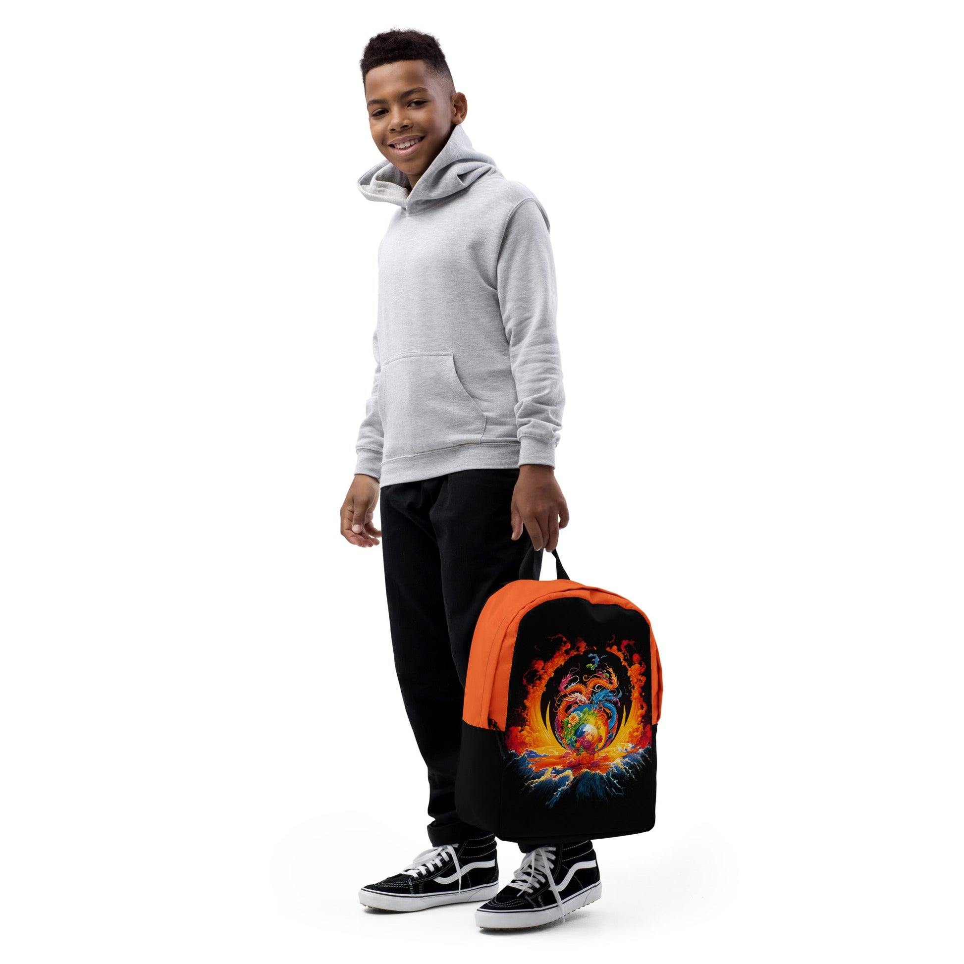 Eternal Harmony: Dual Dragon Minimalist Backpack - BBairt