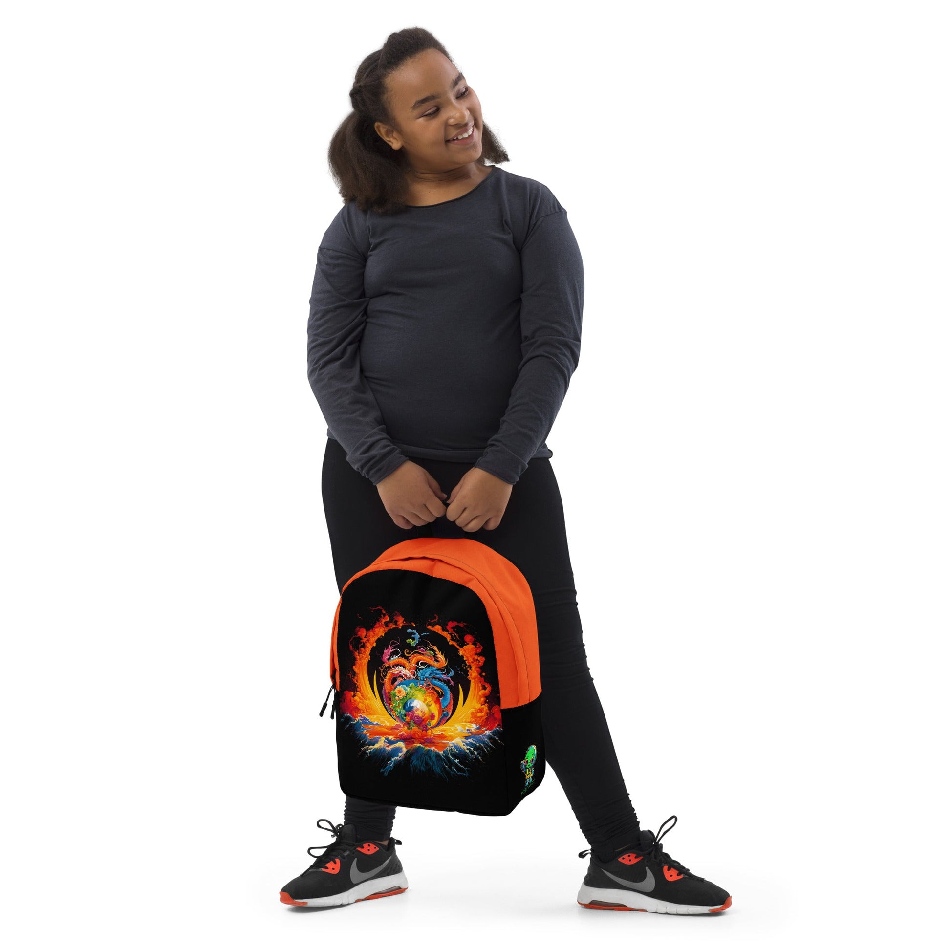 Eternal Harmony: Dual Dragon Minimalist Backpack - BBairt
