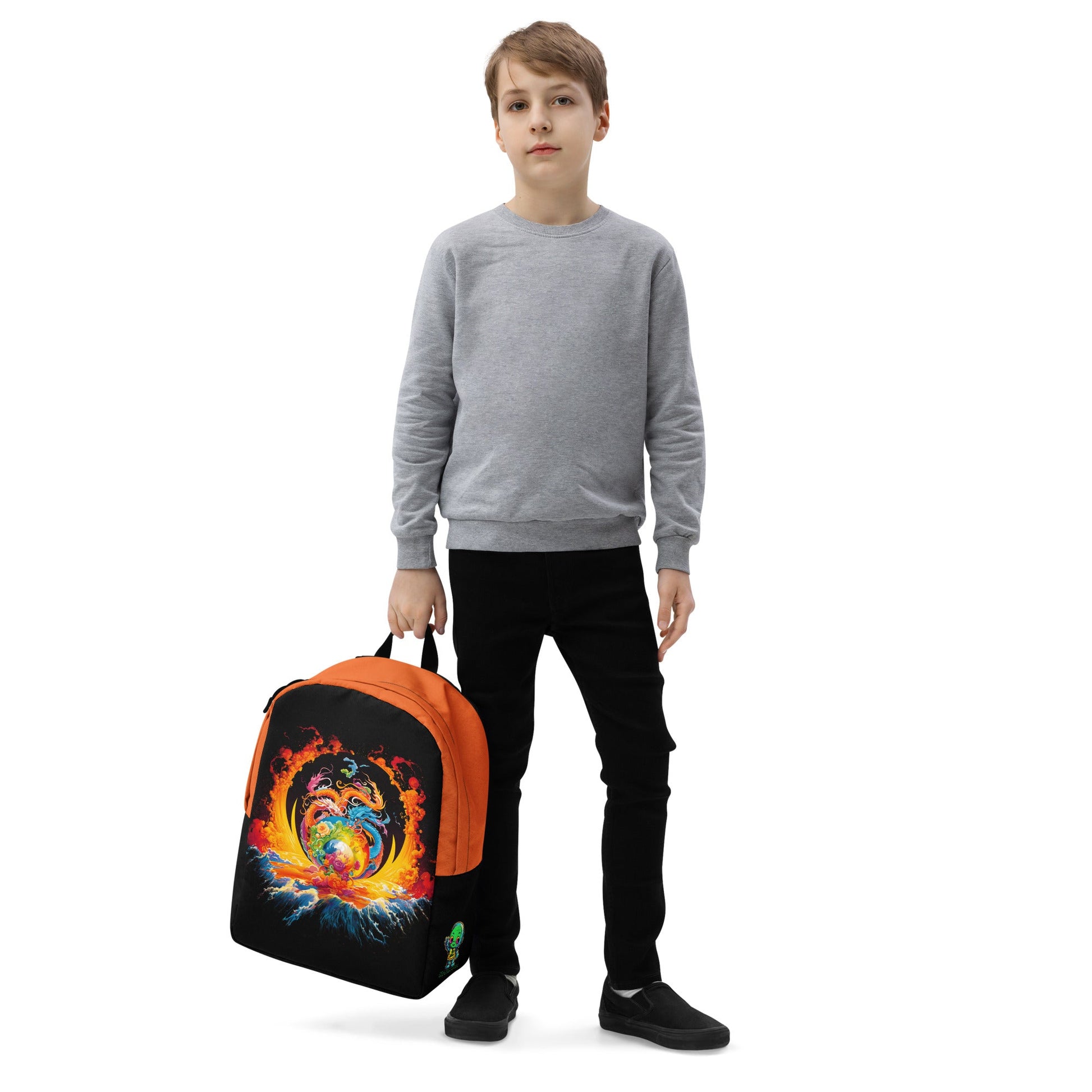 Eternal Harmony: Dual Dragon Minimalist Backpack - BBairt
