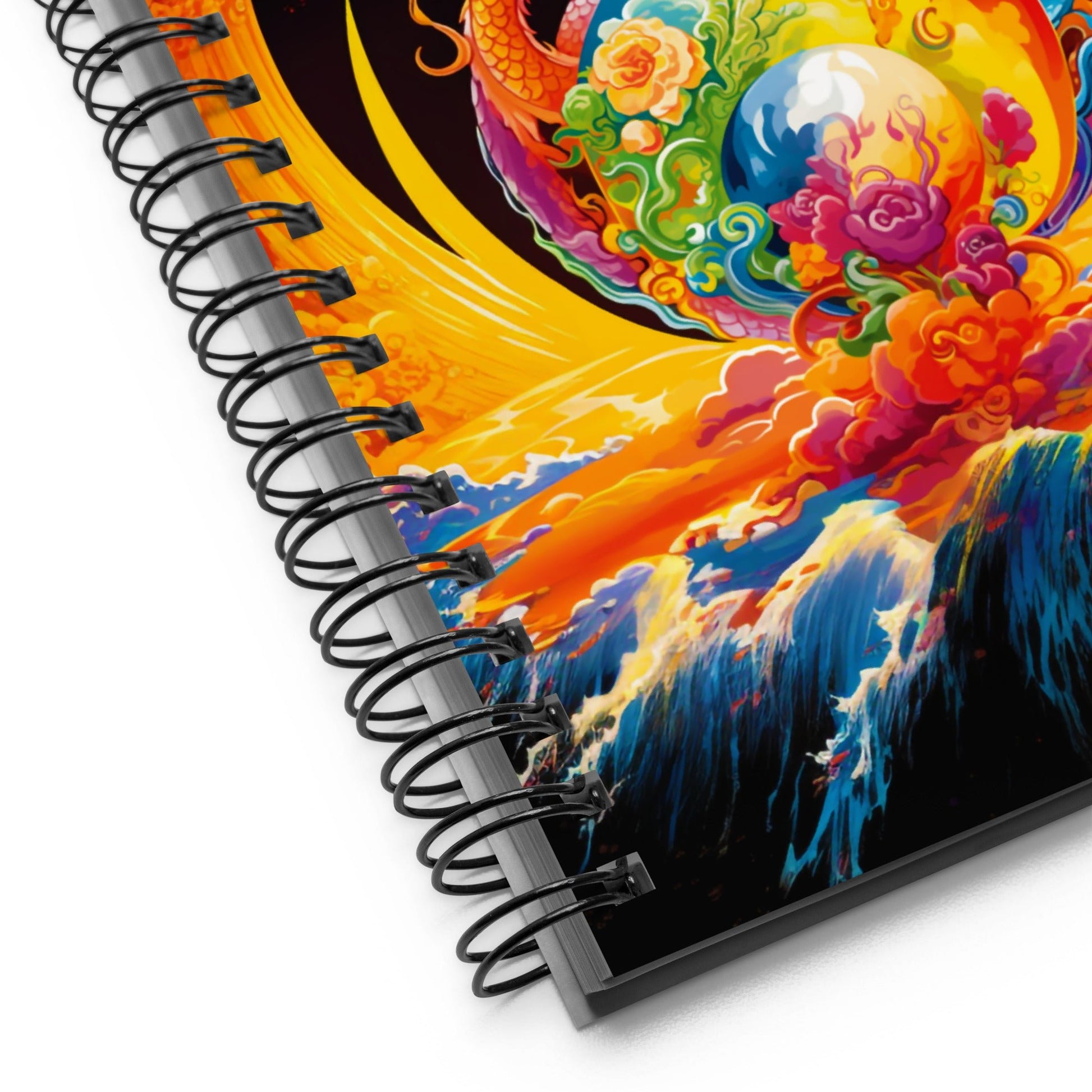 Eternal Harmony: Dual Dragon Spiral Notebook - BBairt