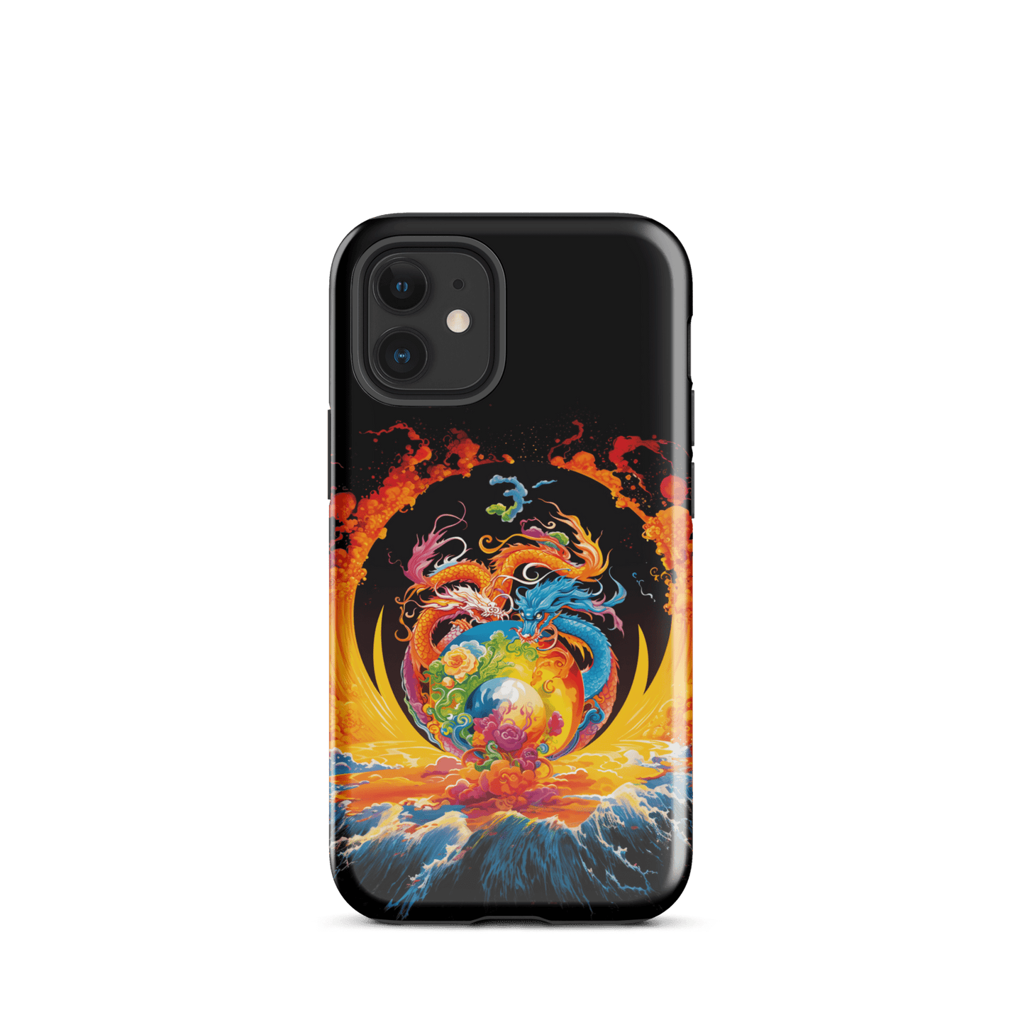 Eternal Harmony: Dual Dragon Tough iPhone Case - BBairt