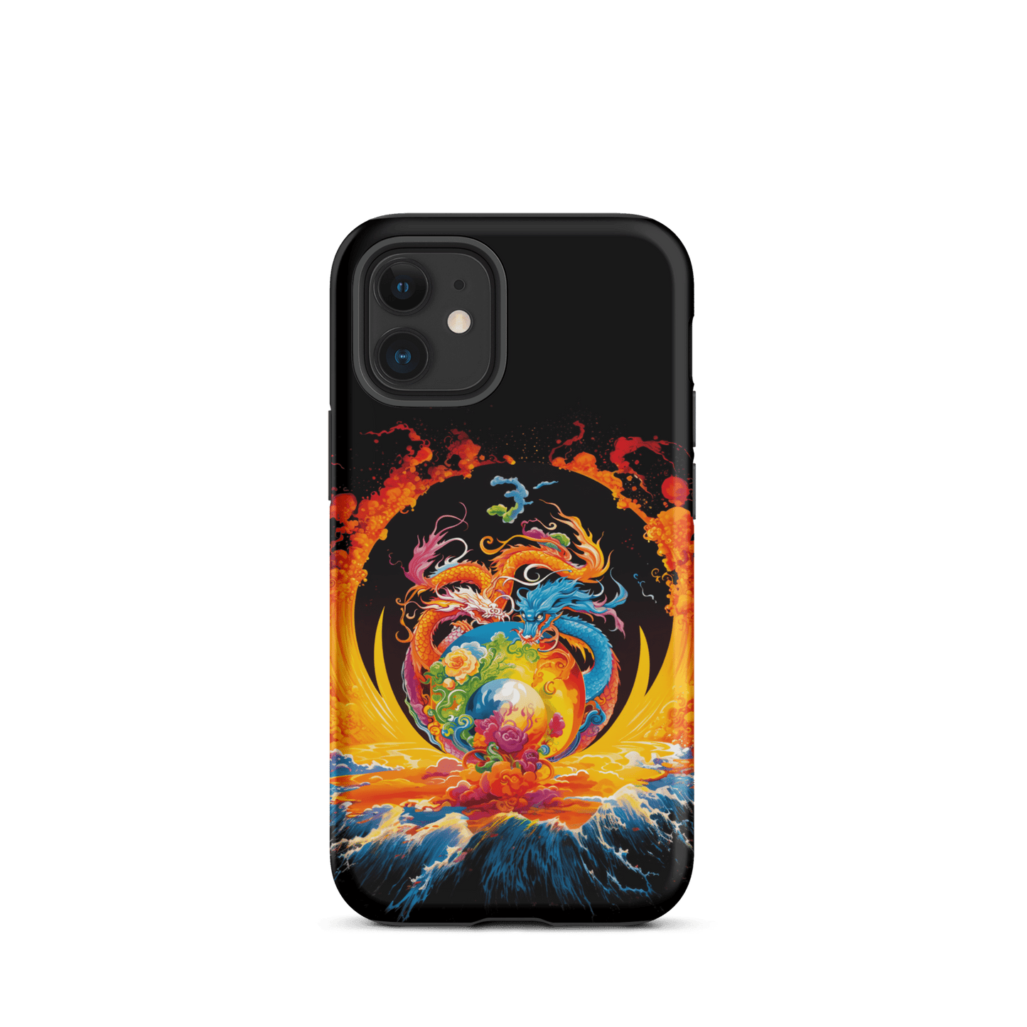 Eternal Harmony: Dual Dragon Tough iPhone Case - BBairt