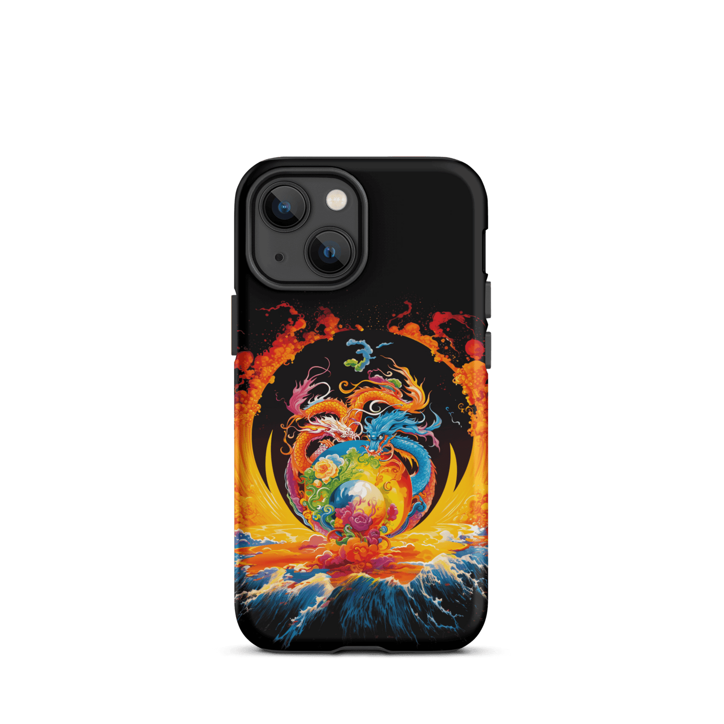 Eternal Harmony: Dual Dragon Tough iPhone Case - BBairt