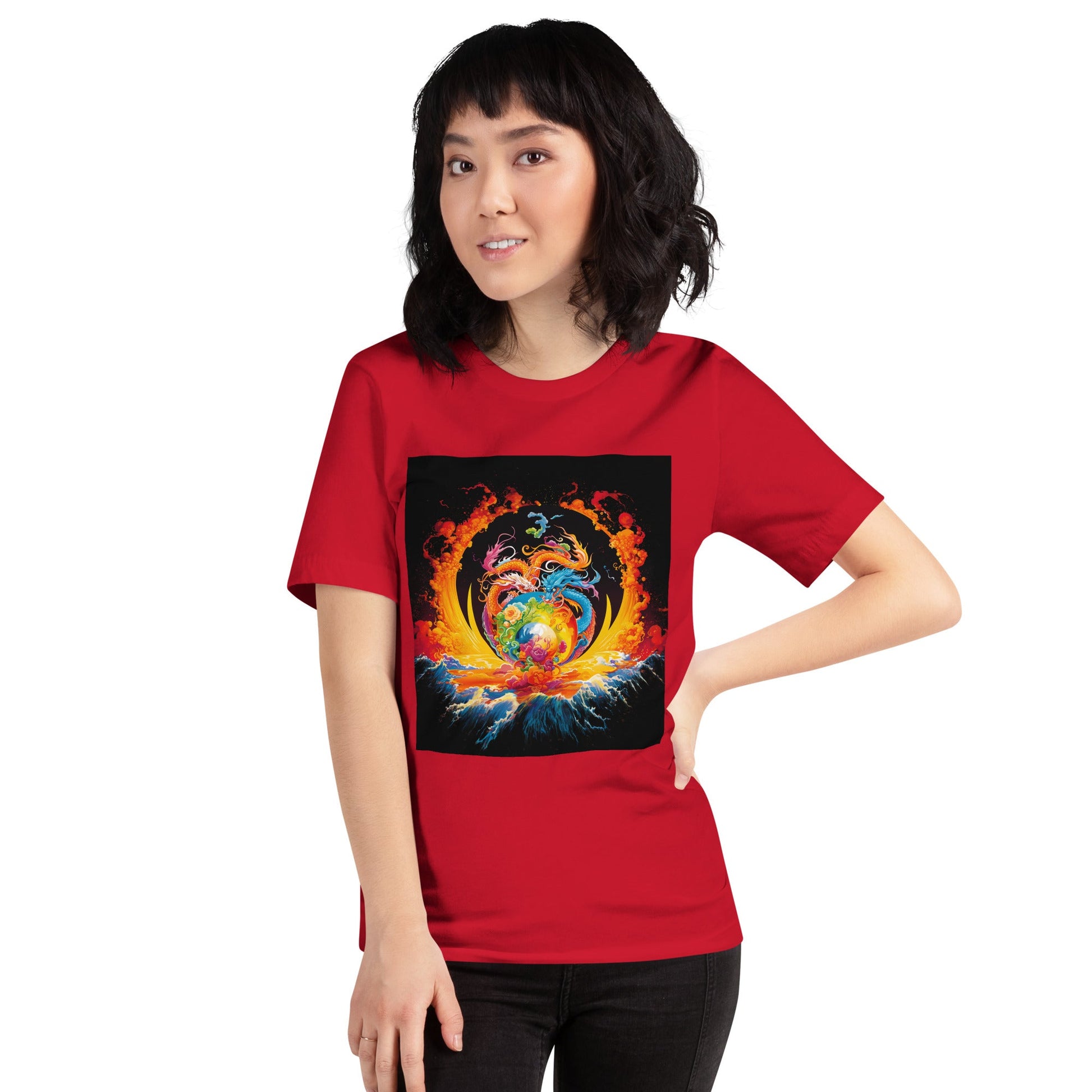 Eternal Harmony: Dual Dragon Unisex t-shirt - BBairt