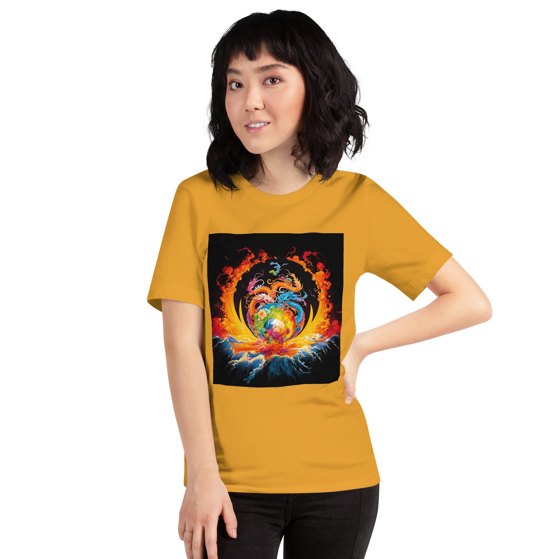 Eternal Harmony: Dual Dragon Unisex t-shirt - BBairt