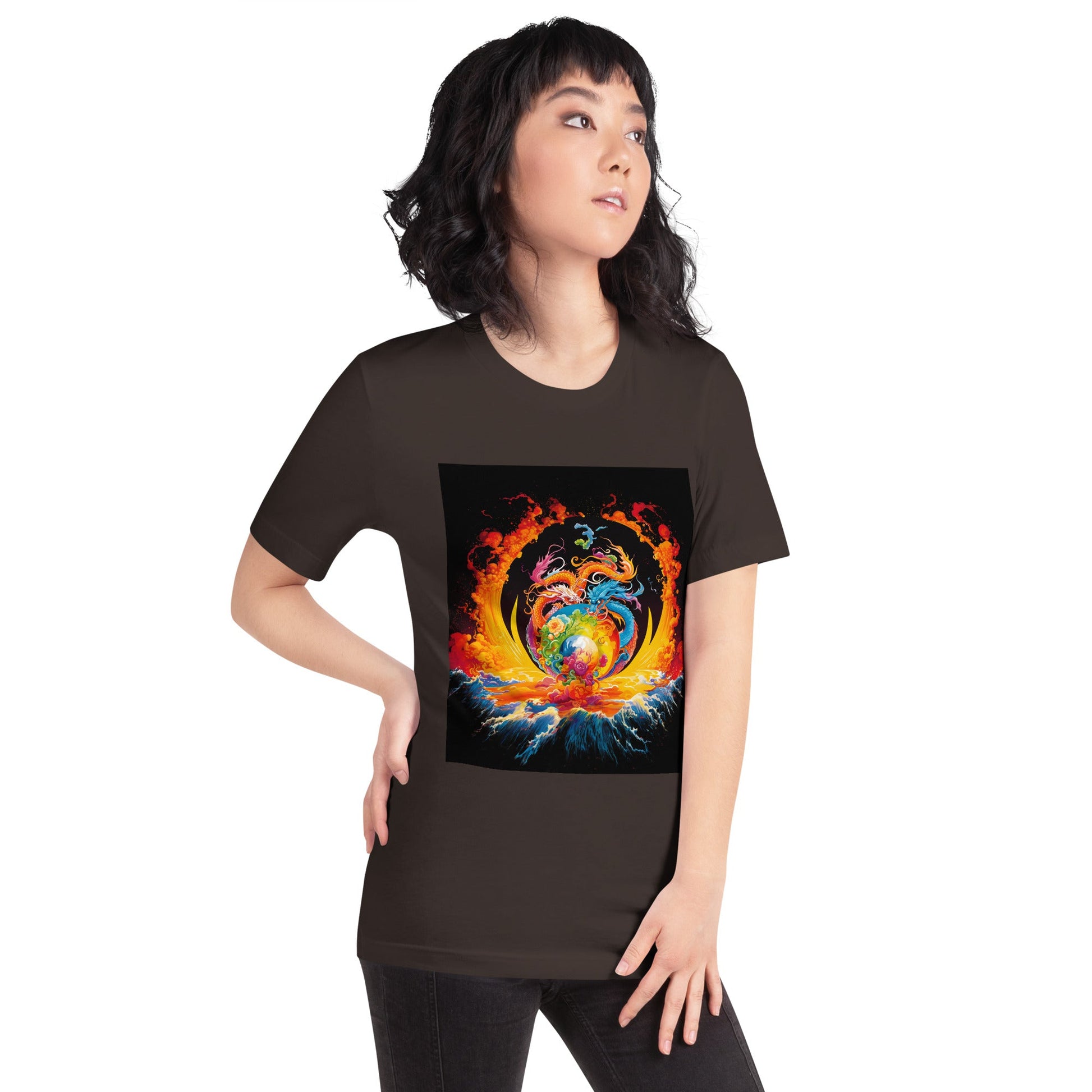 Eternal Harmony: Dual Dragon Unisex t-shirt - BBairt