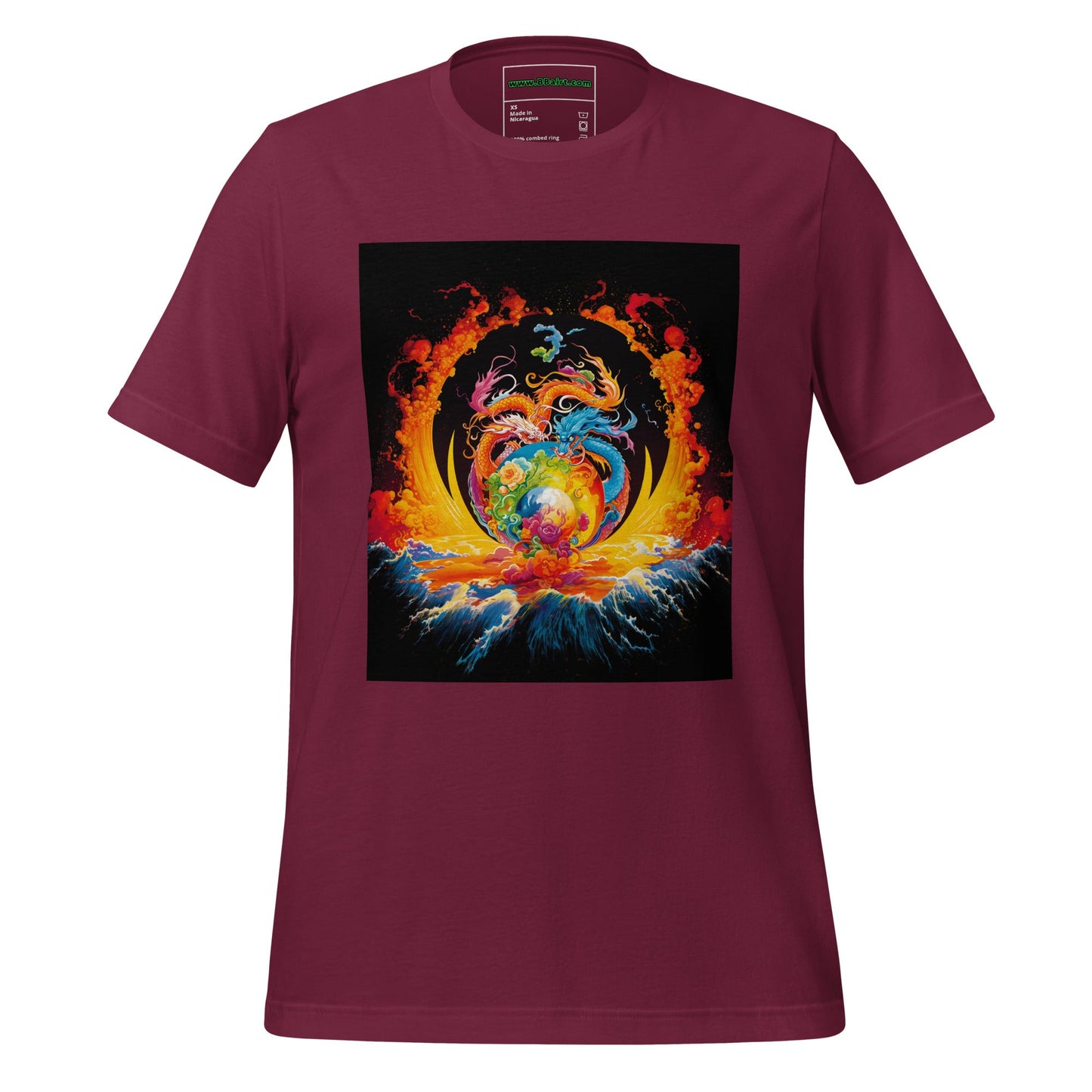 Eternal Harmony: Dual Dragon Unisex t-shirt - BBairt