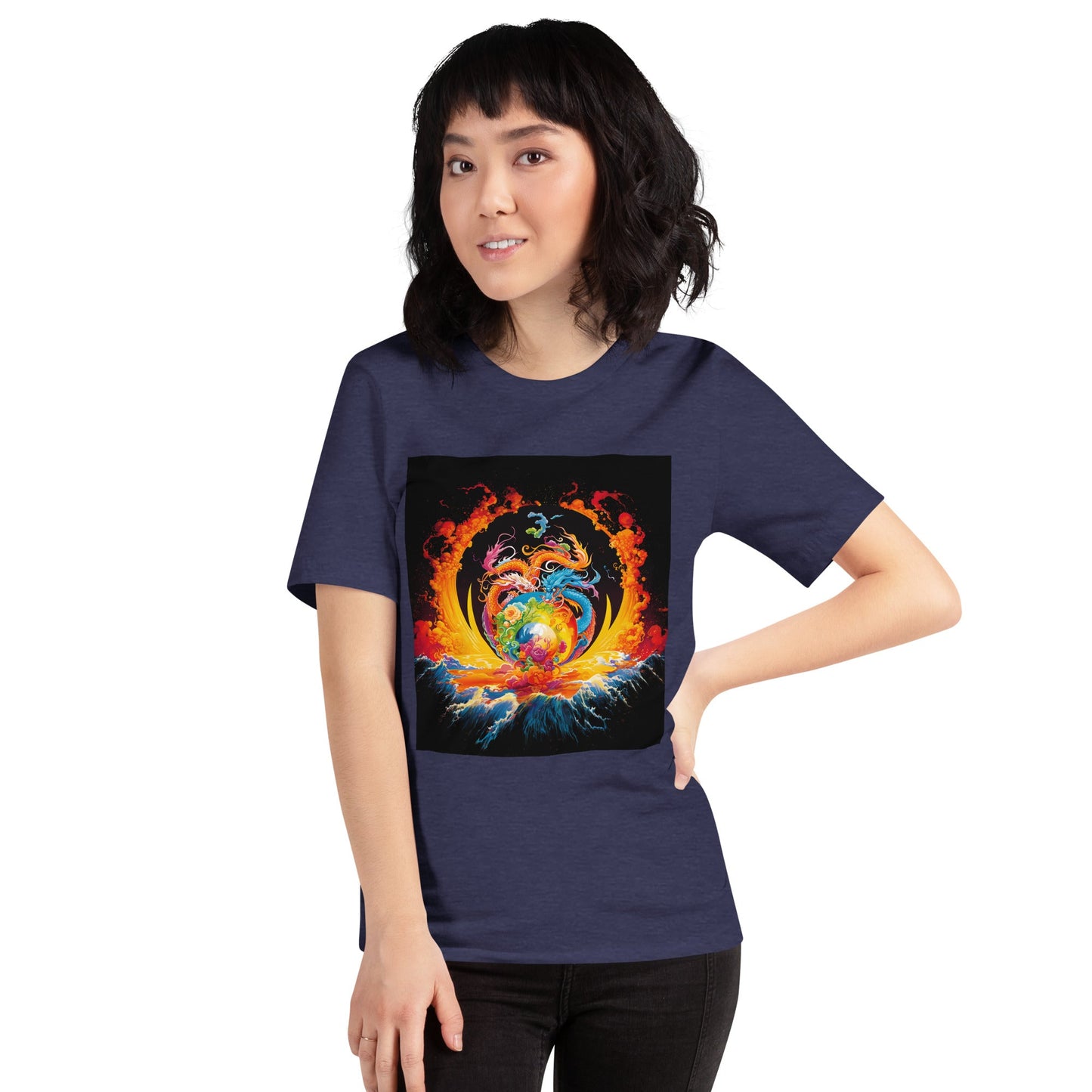 Eternal Harmony: Dual Dragon Unisex t-shirt - BBairt