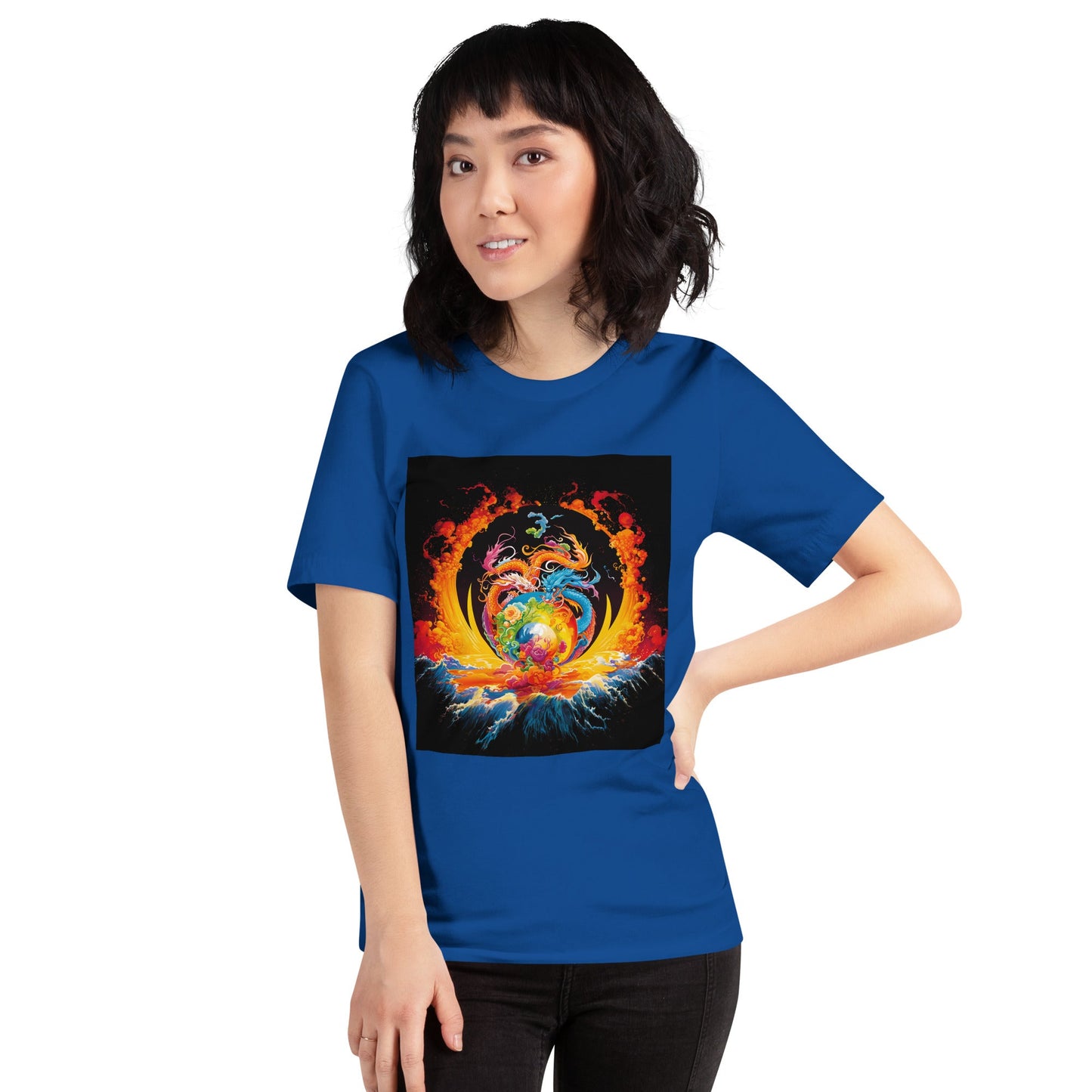 Eternal Harmony: Dual Dragon Unisex t-shirt - BBairt