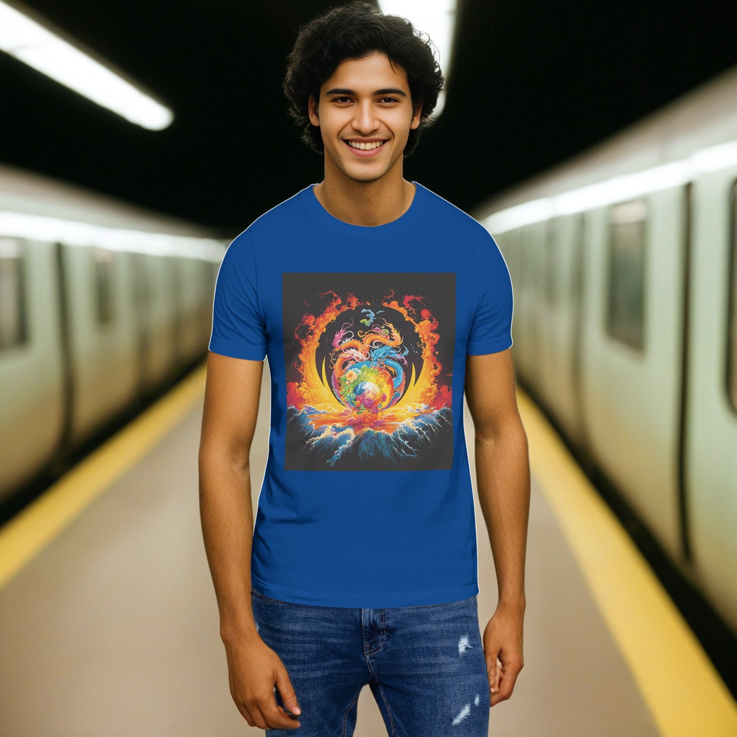 Eternal Harmony: Dual Dragon Unisex t-shirt - BBairt