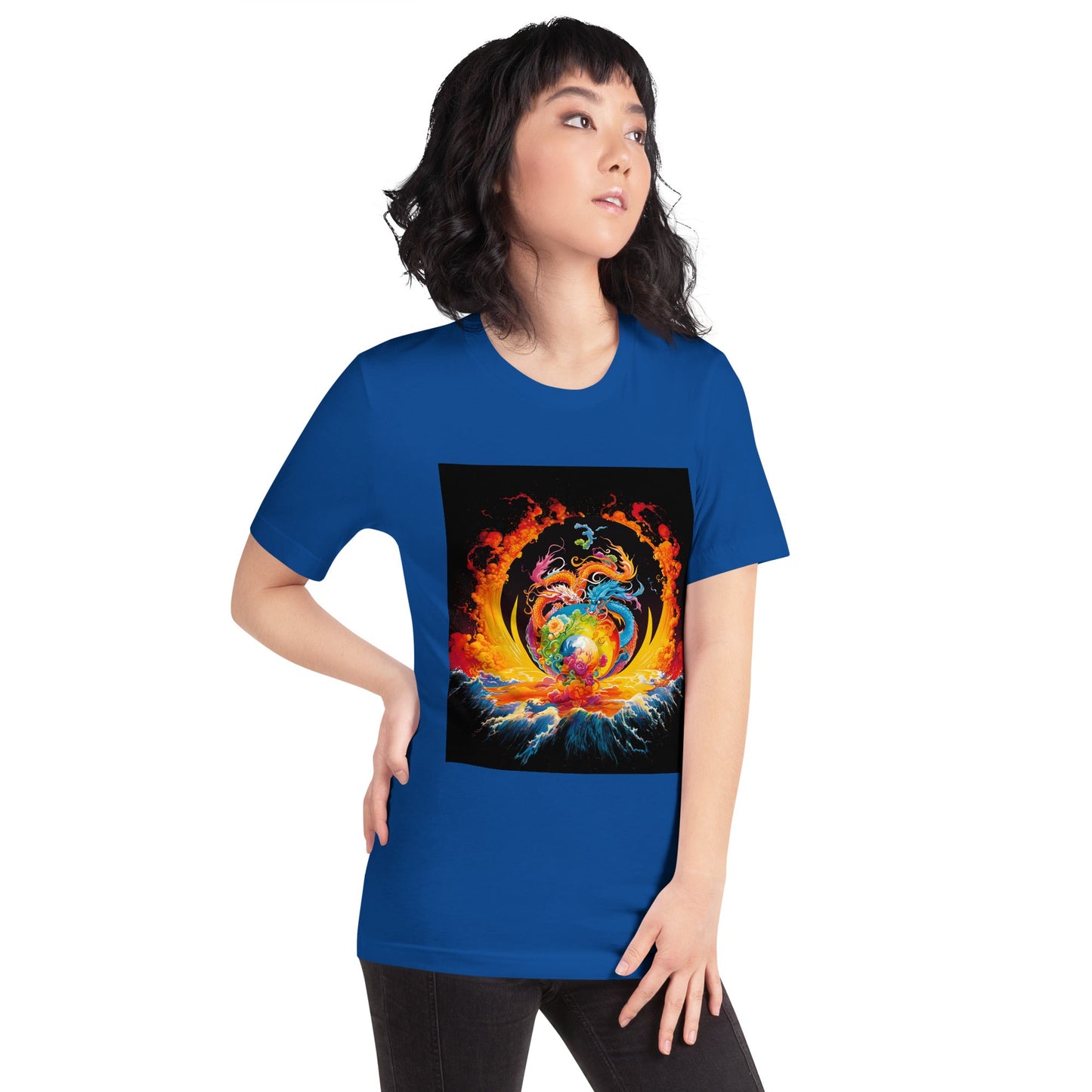 Eternal Harmony: Dual Dragon Unisex t-shirt - BBairt