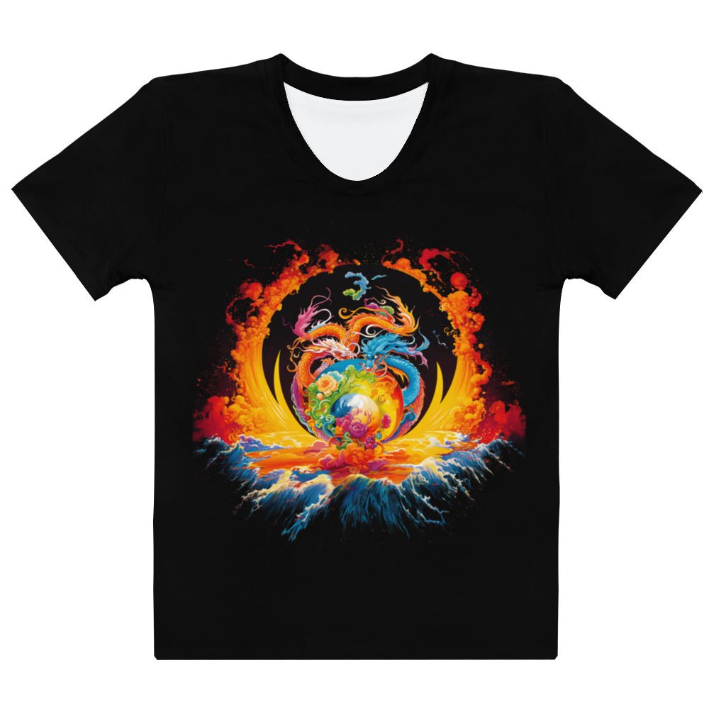 Eternal Harmony: Dual Dragon Women's T-Shirt - BBairt