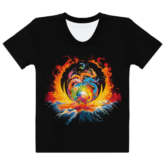 Eternal Harmony: Dual Dragon Women's T-Shirt - BBairt
