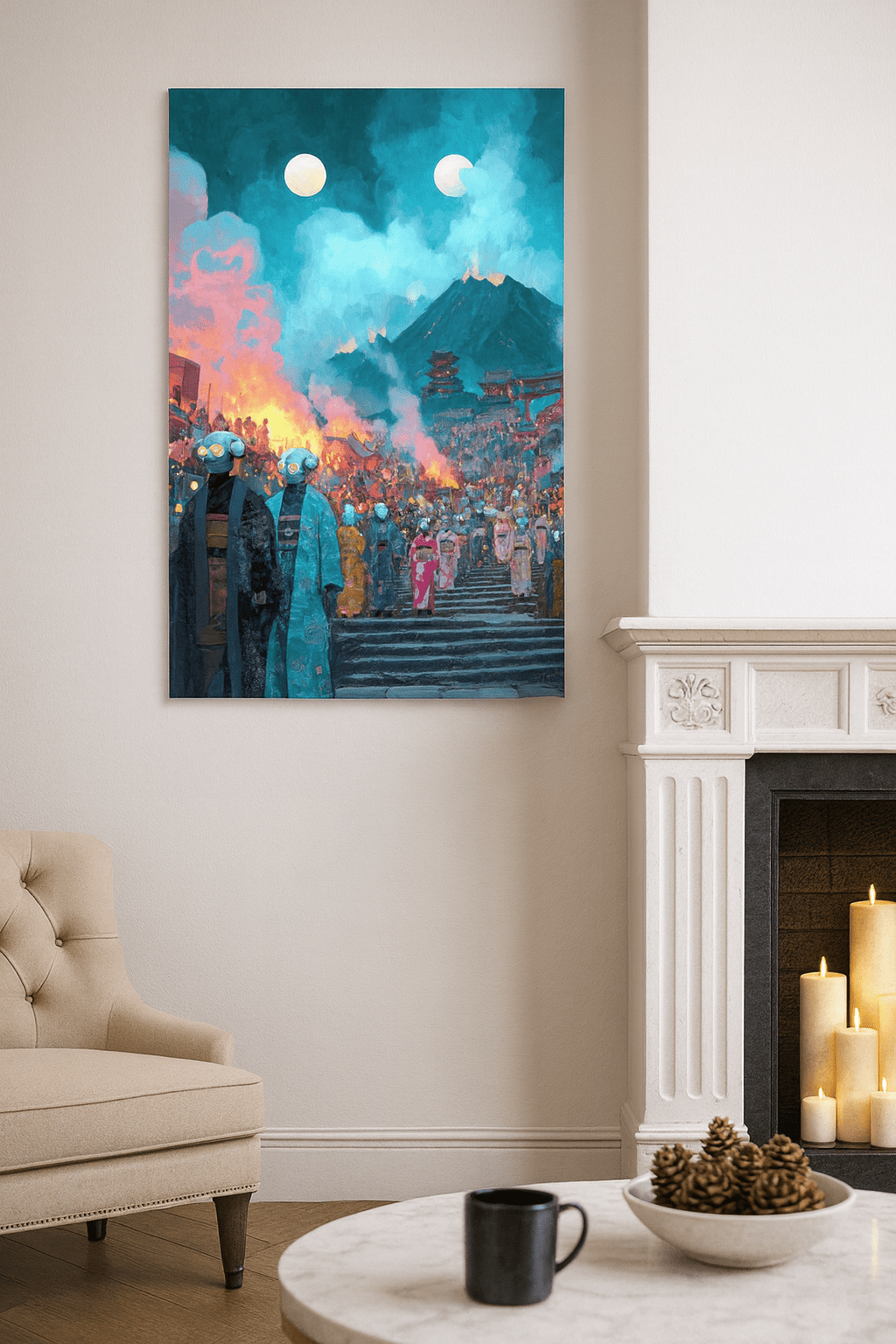 Festival of the Twin Moons – Photo Paper Poster - BBairt