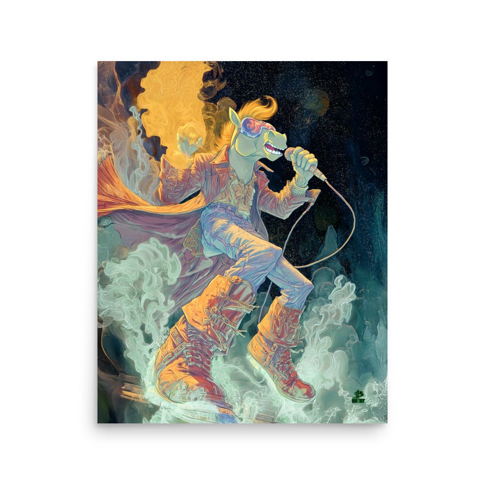 Flarehoof the Micbreaker – Photo Paper Poster - BBairt