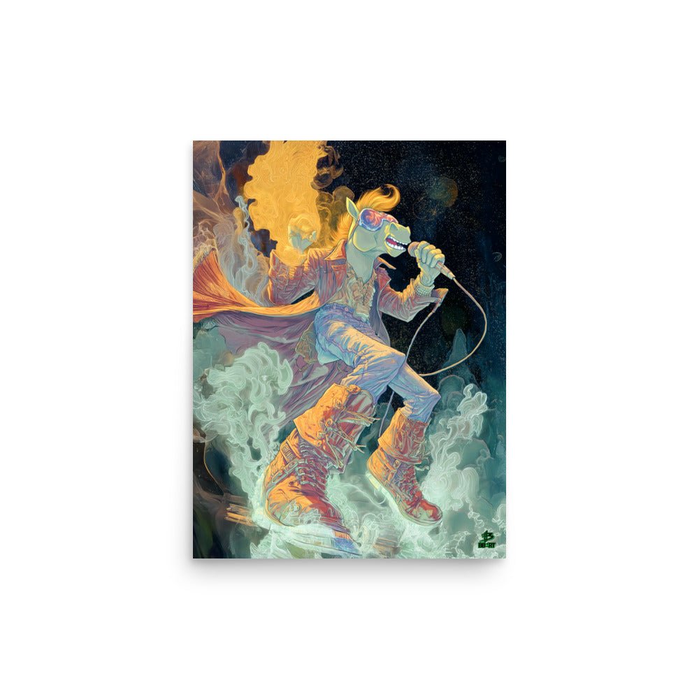 Flarehoof the Micbreaker – Photo Paper Poster - BBairt