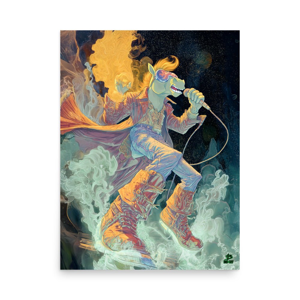 Flarehoof the Micbreaker – Photo Paper Poster - BBairt