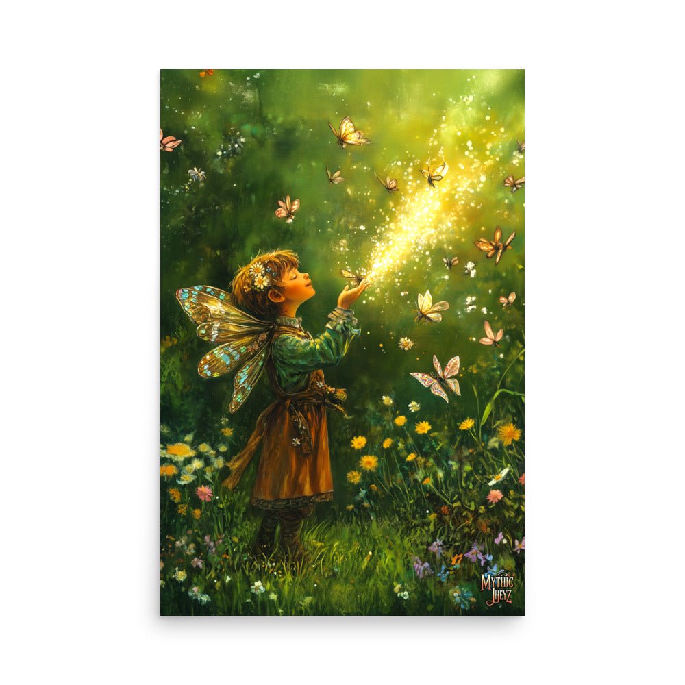Flutterlight Photo Paper Poster - Mythic Jheyz Collection - BBairt