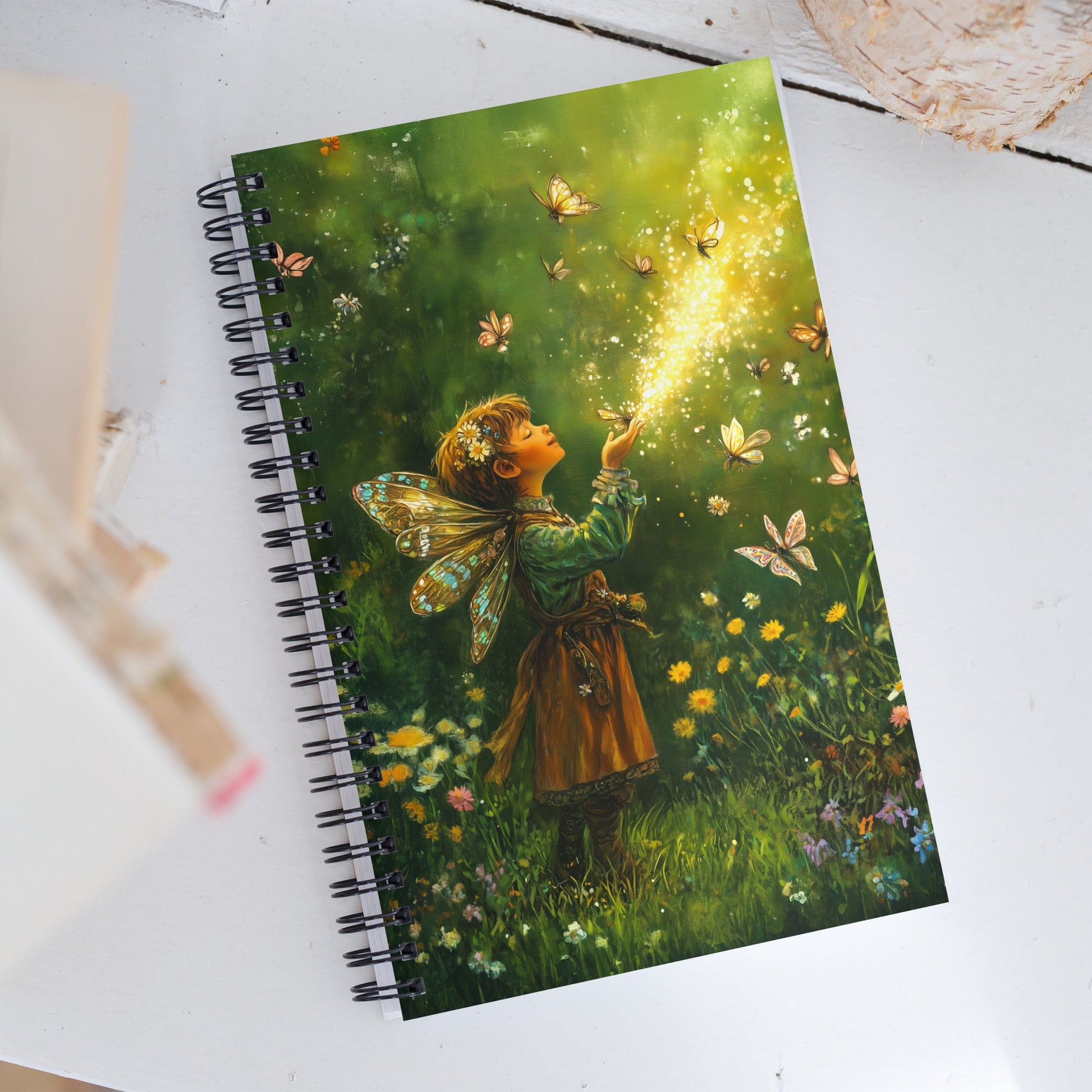 Flutterlight Spiral Notebook - Mythic Jheyz Collection - BBairt
