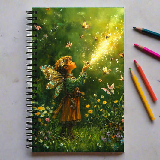 Flutterlight Spiral Notebook - Mythic Jheyz Collection - BBairt