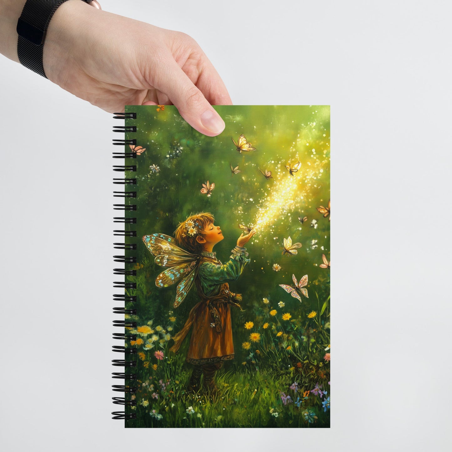 Flutterlight Spiral Notebook - Mythic Jheyz Collection - BBairt