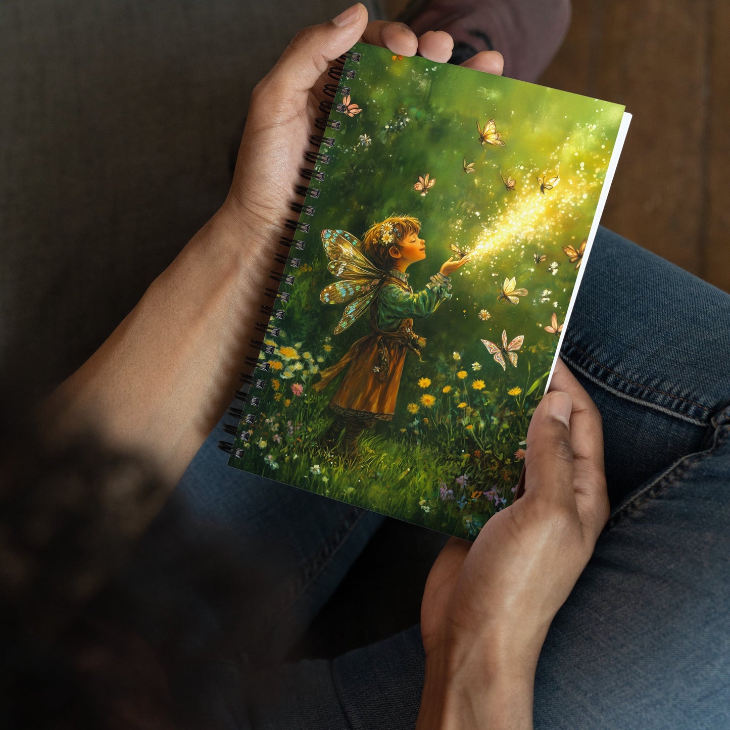 Flutterlight Spiral Notebook - Mythic Jheyz Collection - BBairt