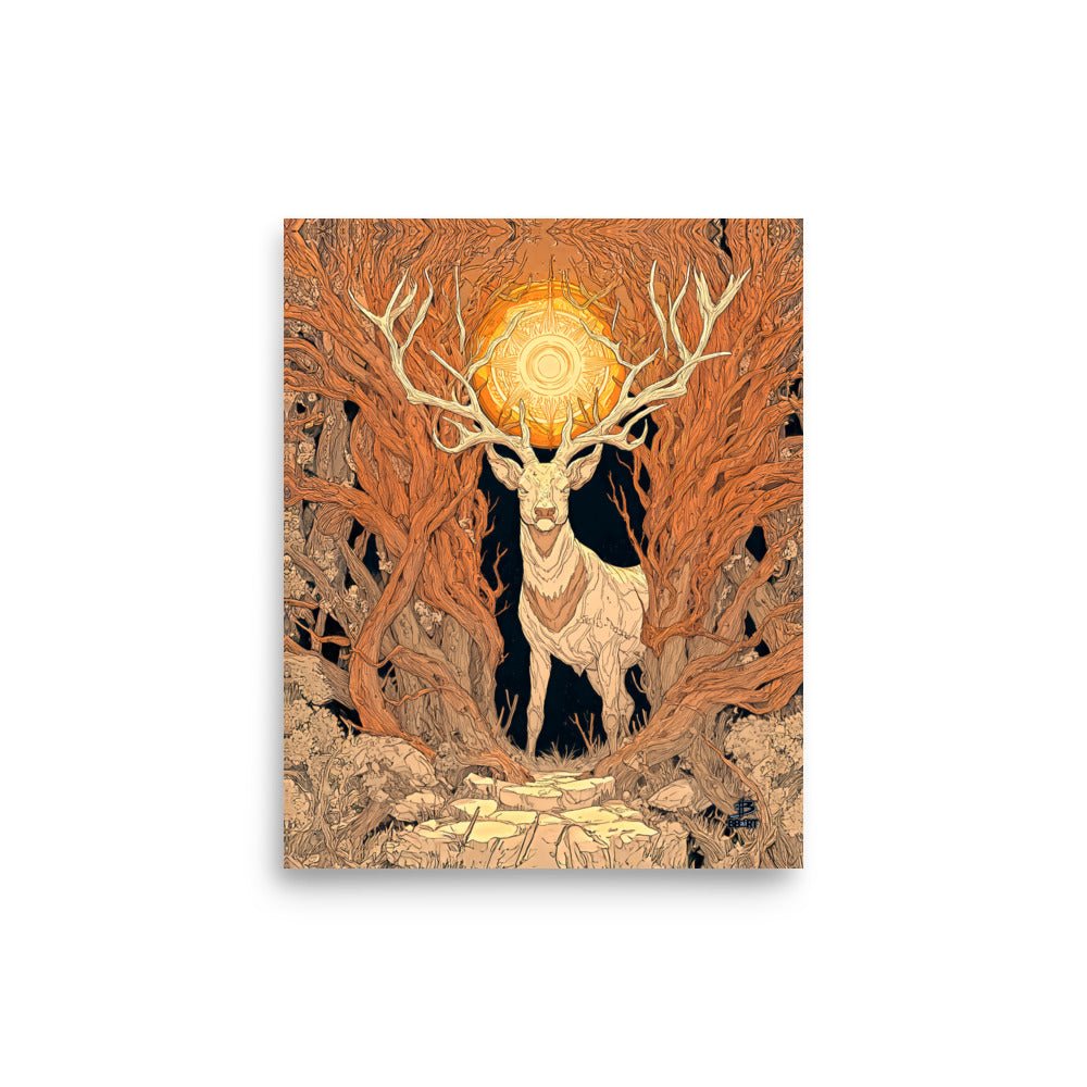 Forestwarden Stag – Photo Paper Poster - BBairt