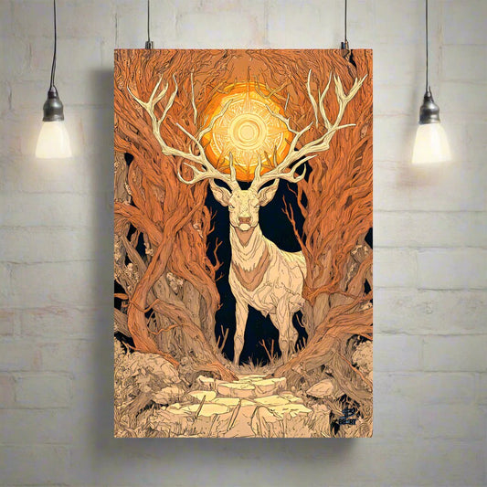 Forestwarden Stag – Photo Paper Poster - BBairt