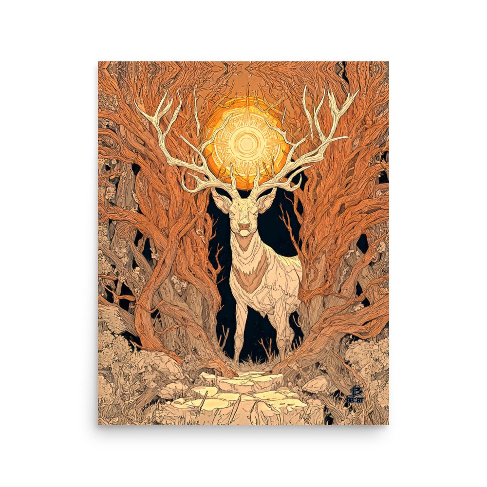 Forestwarden Stag – Photo Paper Poster - BBairt