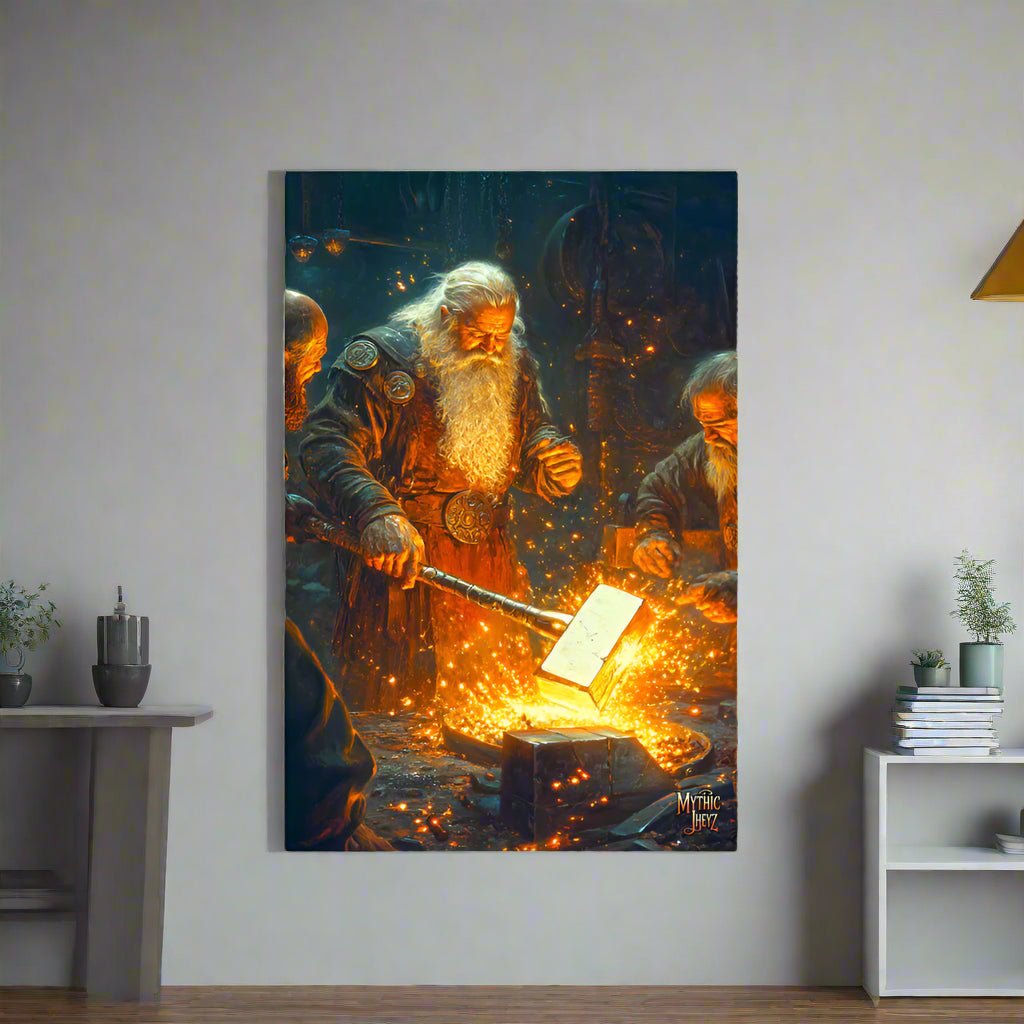 Forge Master's Flame Photo Paper Poster - Mythic Jheyz Collection - BBairt