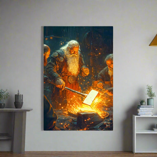 Forge Master's Flame Photo Paper Poster - Mythic Jheyz Collection - BBairt