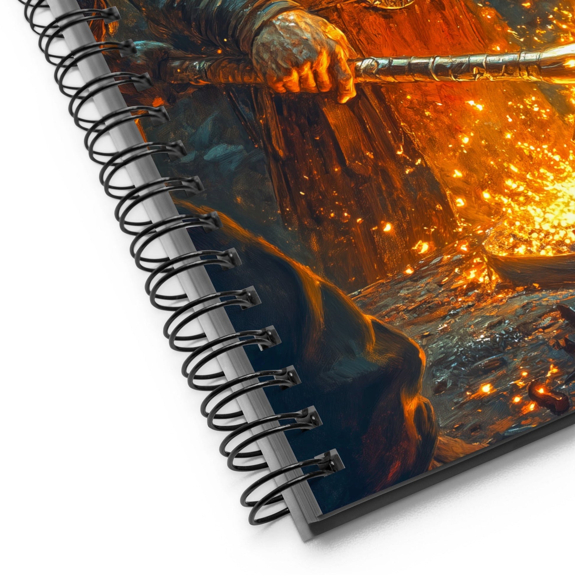 Forge Master's Flame Spiral Notebook - Mythic Jheyz Collection - BBairt