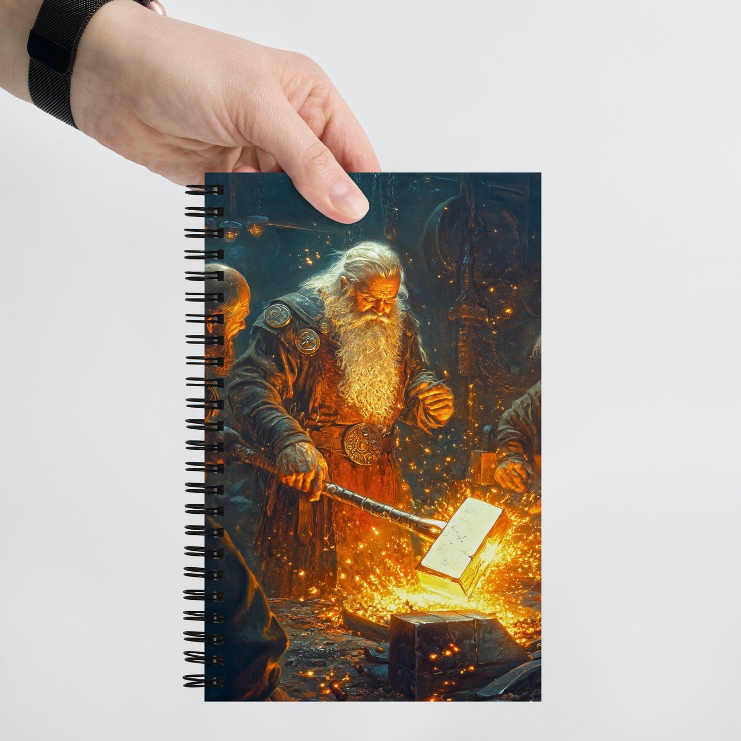Forge Master's Flame Spiral Notebook - Mythic Jheyz Collection - BBairt