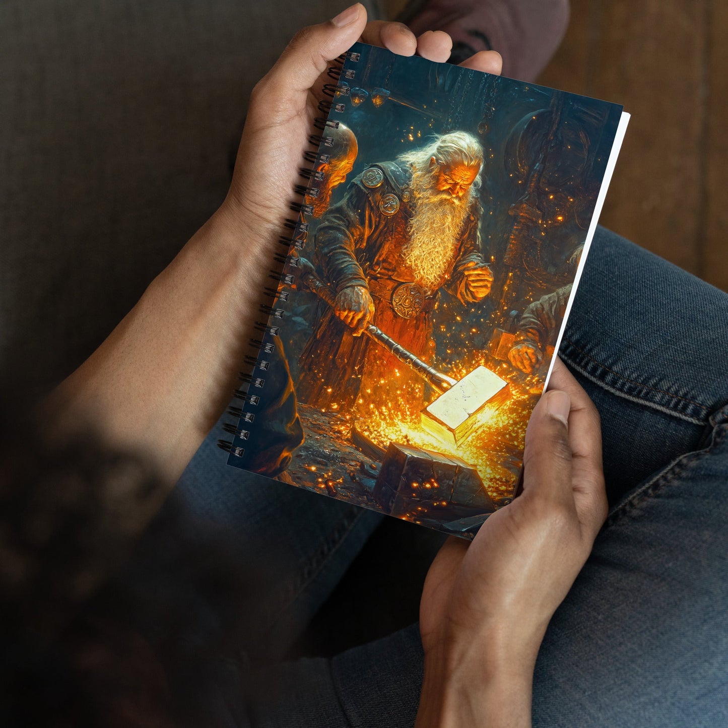 Forge Master's Flame Spiral Notebook - Mythic Jheyz Collection - BBairt