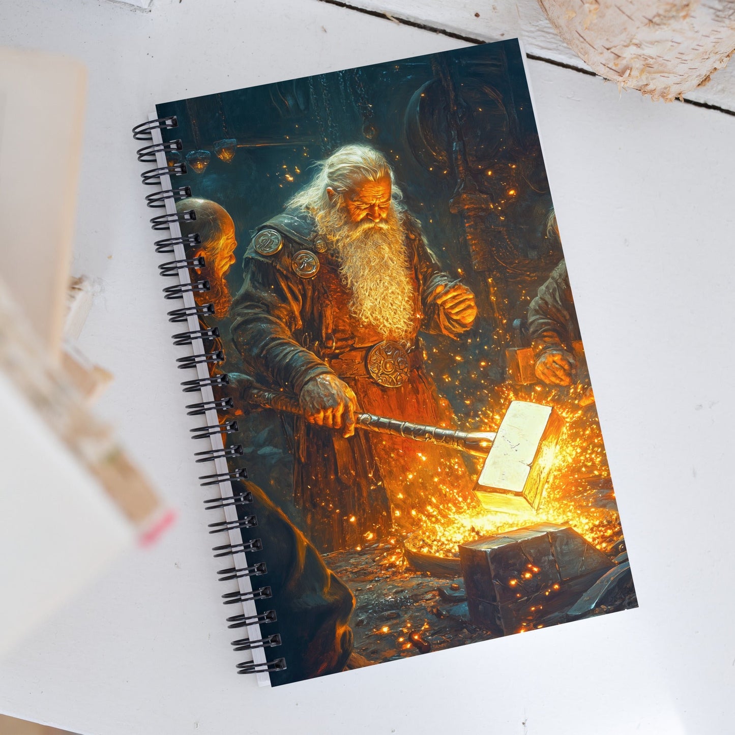 Forge Master's Flame Spiral Notebook - Mythic Jheyz Collection - BBairt