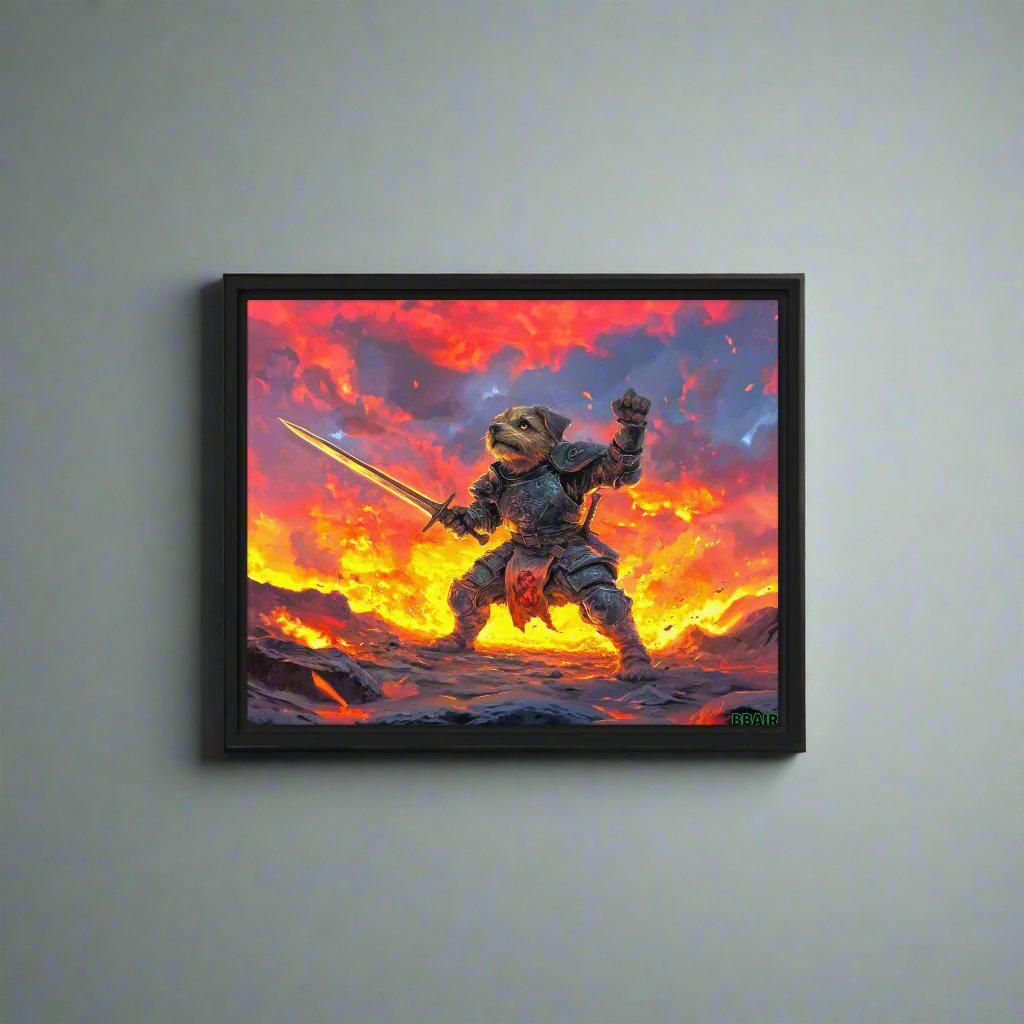 Emberpaw the Brave - Framed Canvas Print