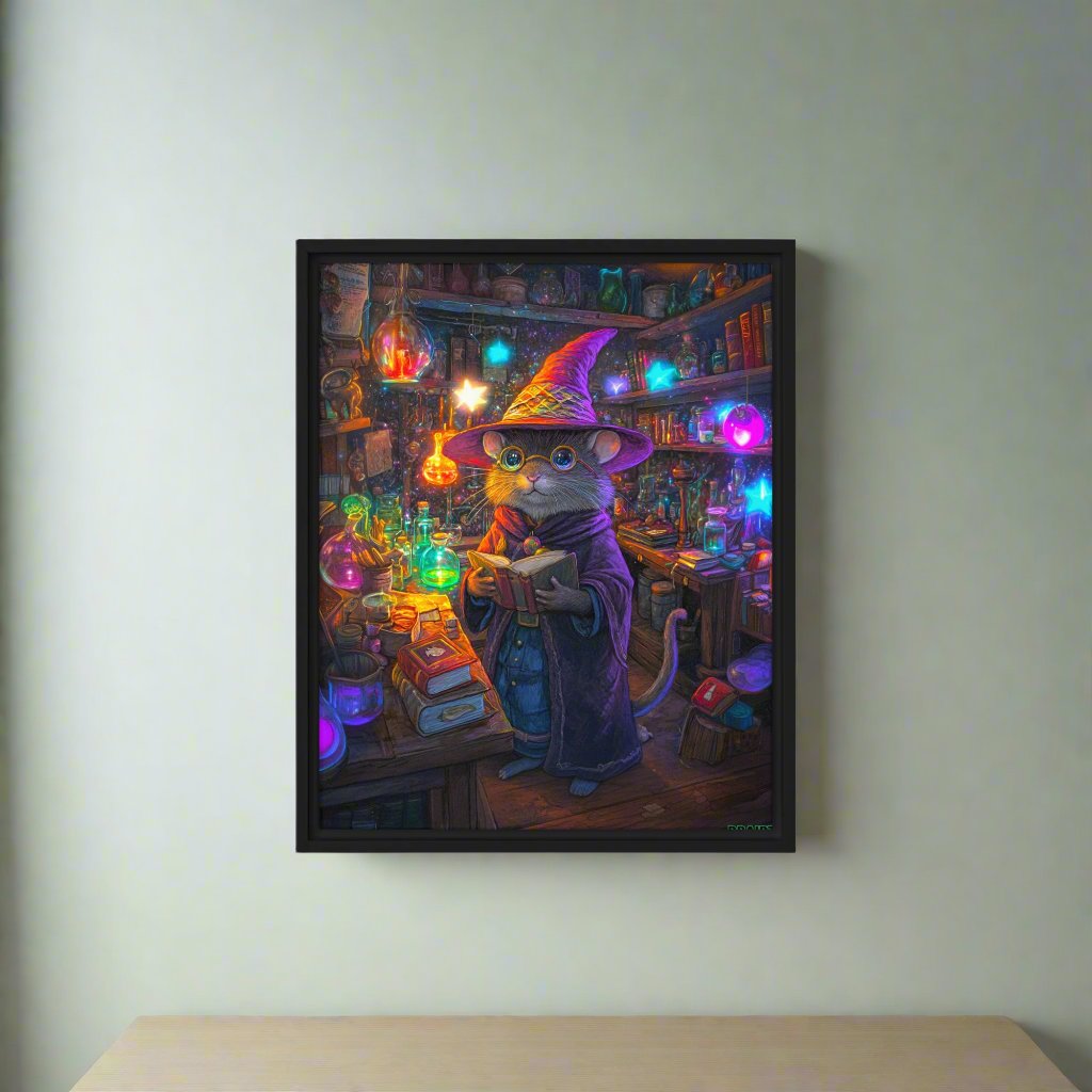 Magnus the Alchemist - Framed Canvas Print