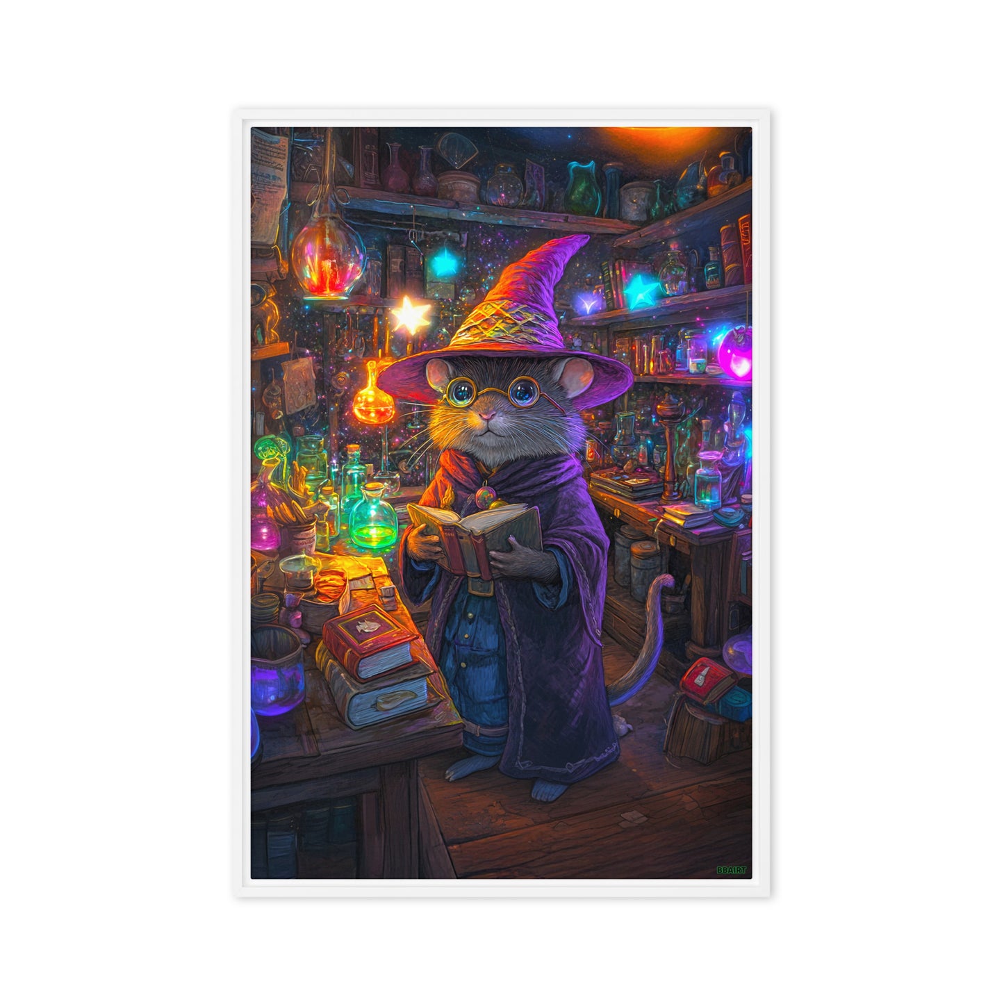 Magnus the Alchemist - Framed Canvas Print