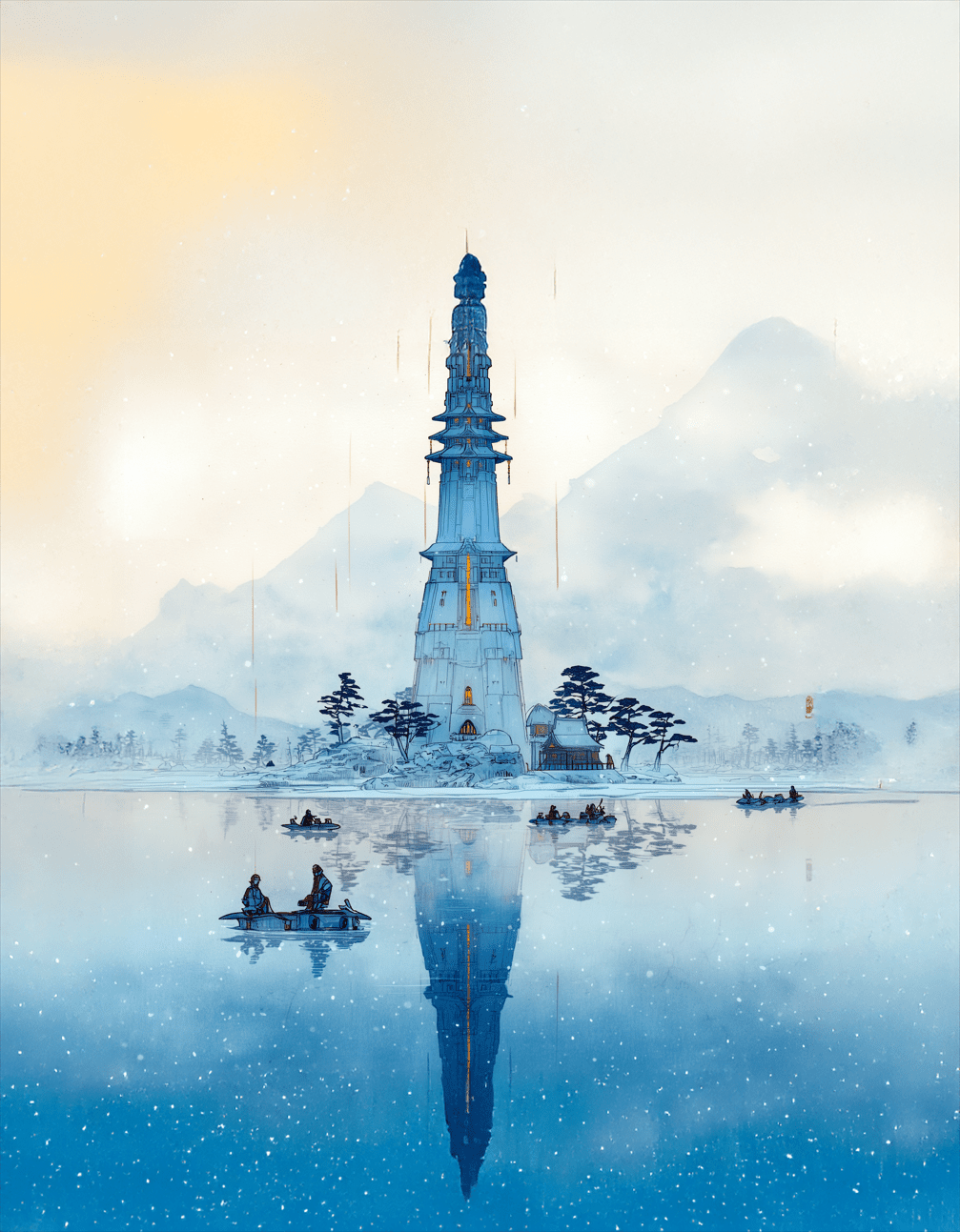 Frostspire Keep – Photo Paper Poster - BBairt