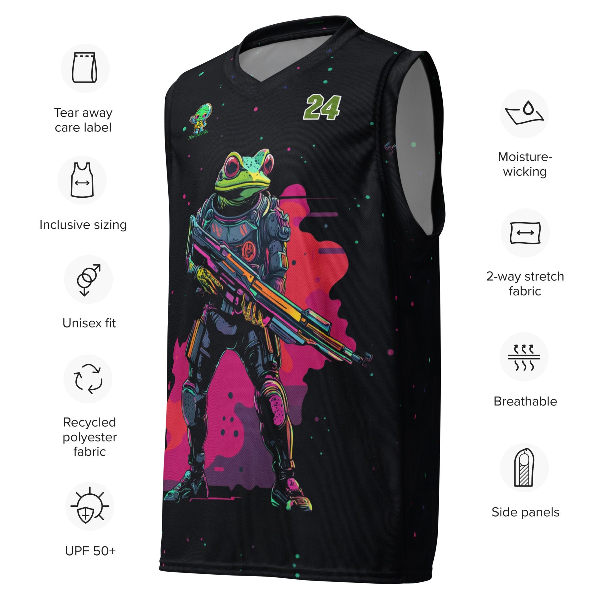 Galactic Ribbit - Basketball Jersey - BBairt