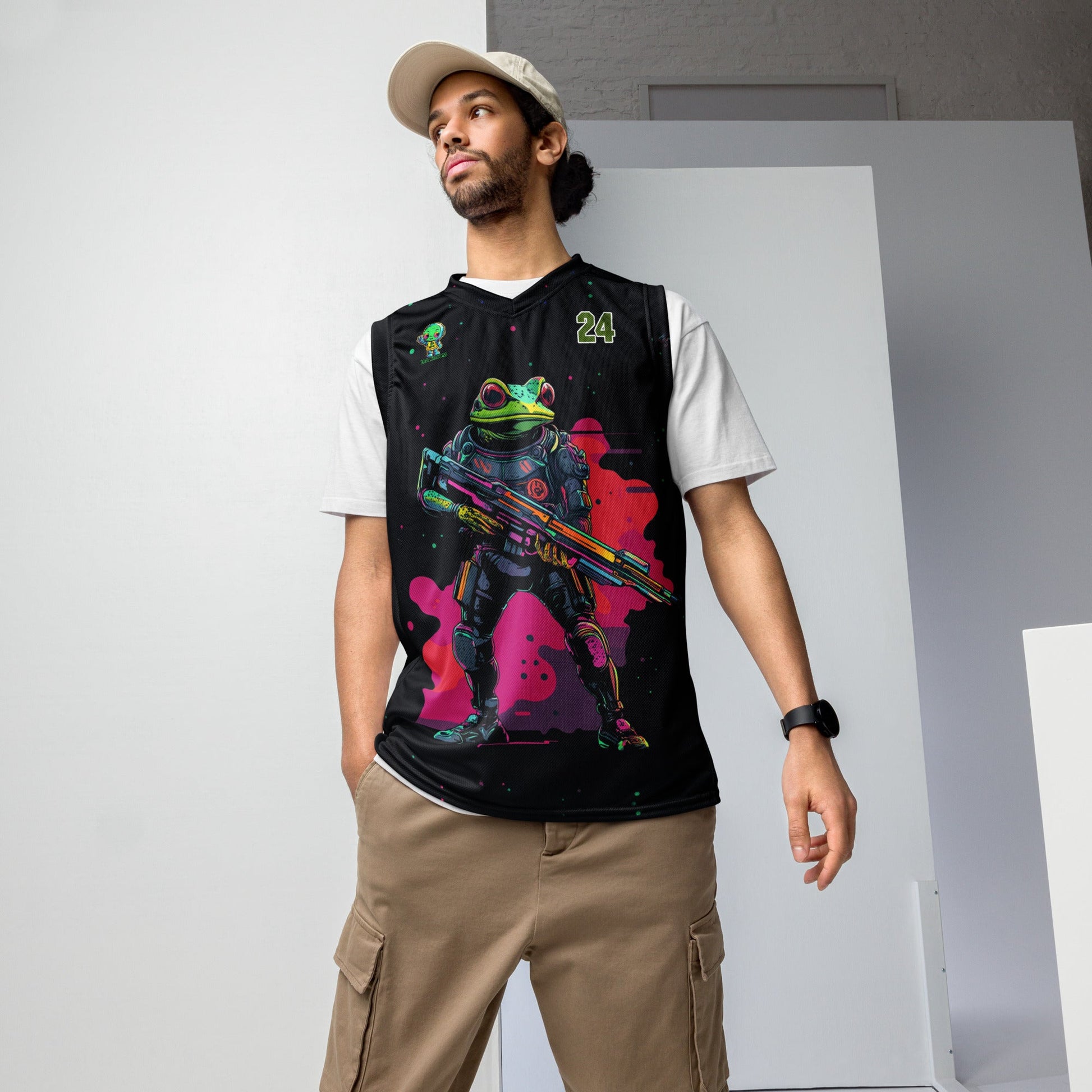 Galactic Ribbit - Basketball Jersey - BBairt