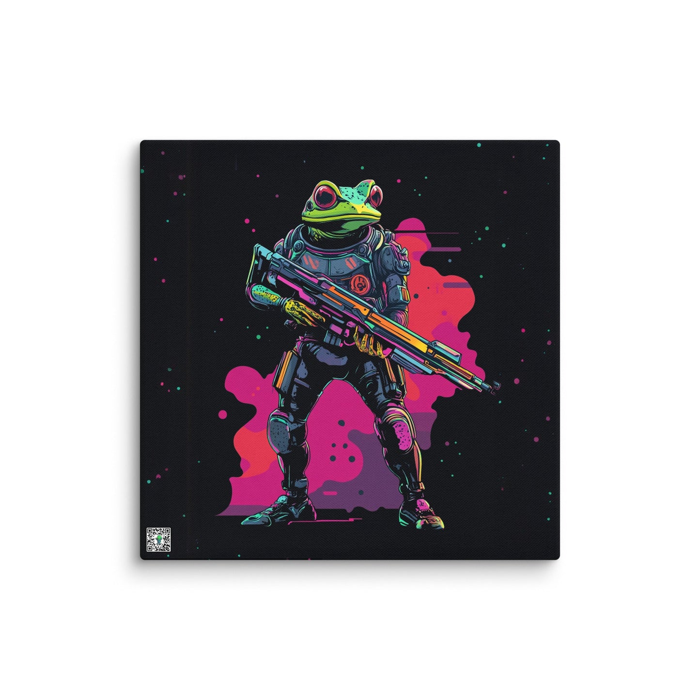 Galactic Ribbit - Canvas Print - BBairt