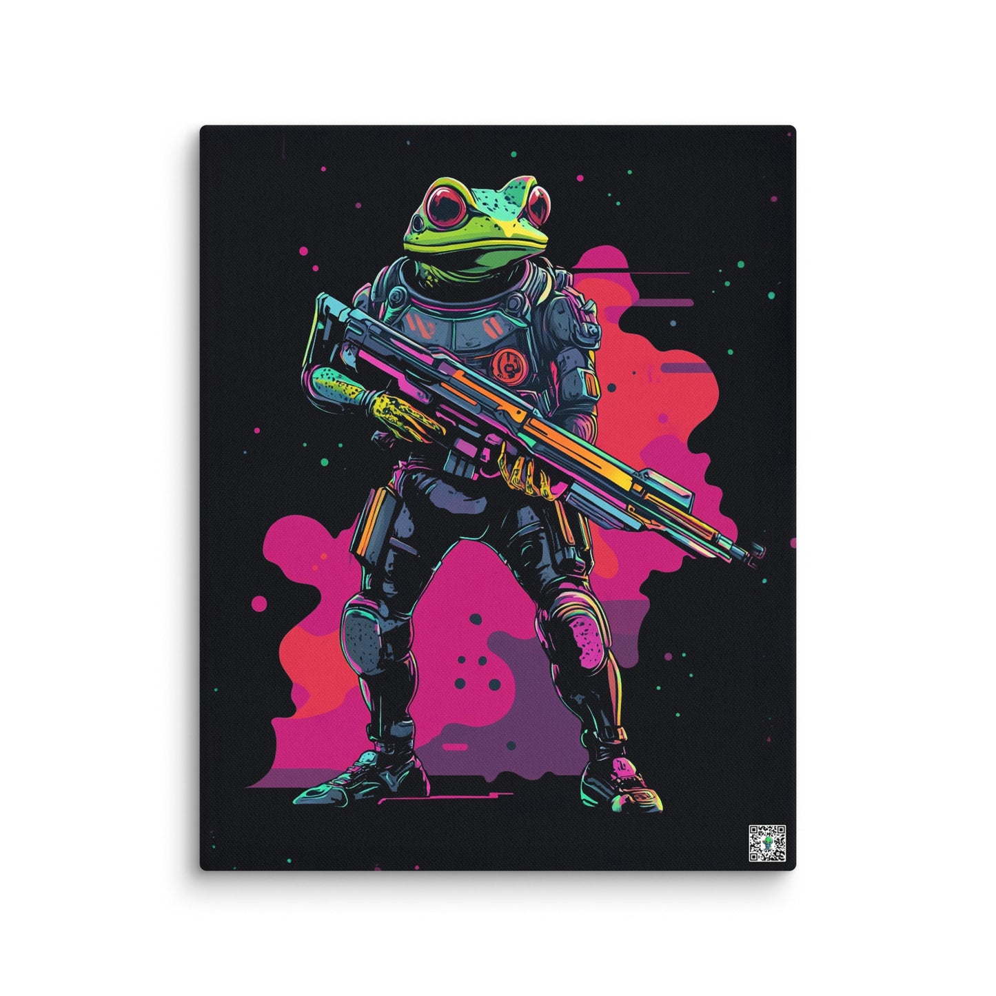 Galactic Ribbit - Canvas Print - BBairt