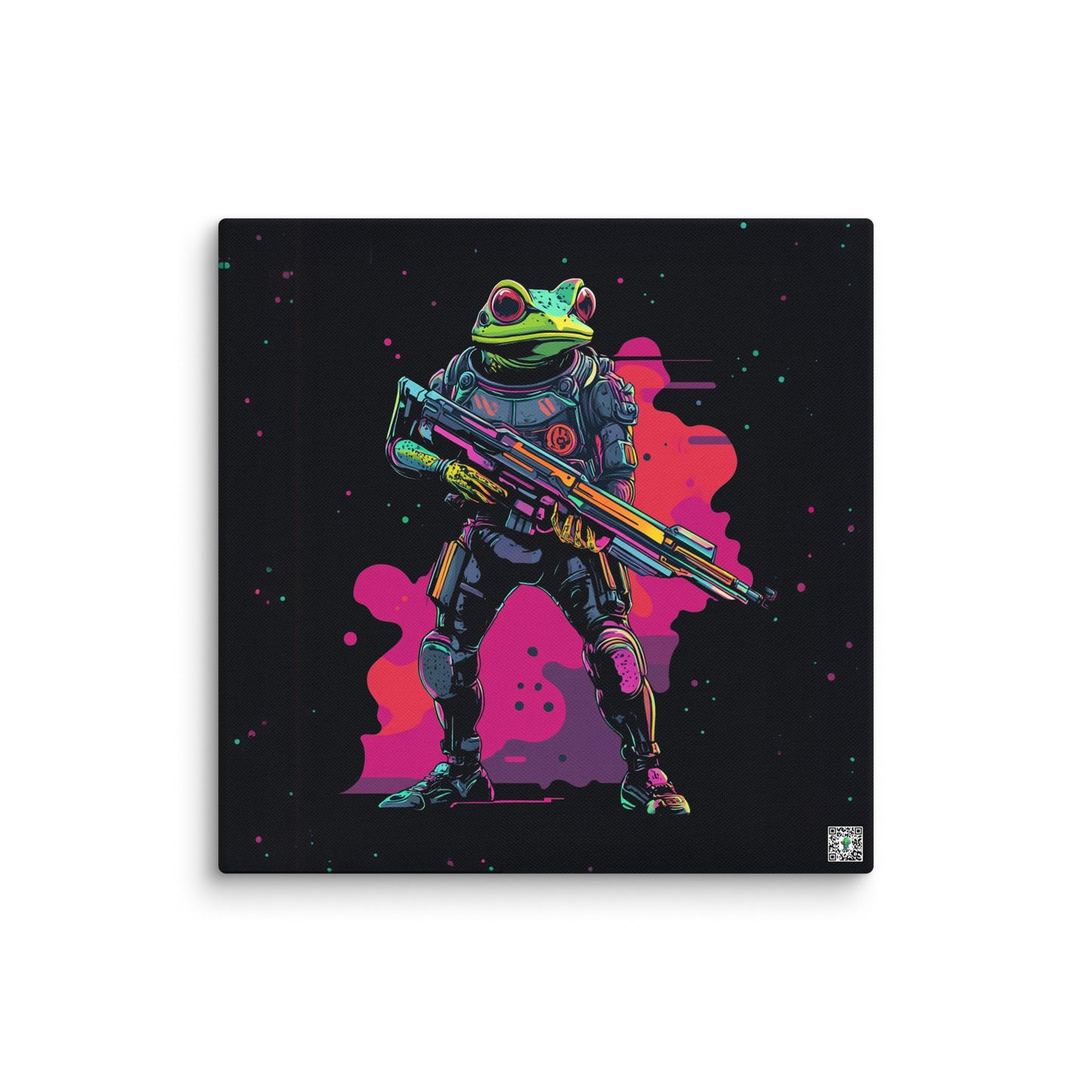 Galactic Ribbit - Canvas Print - BBairt