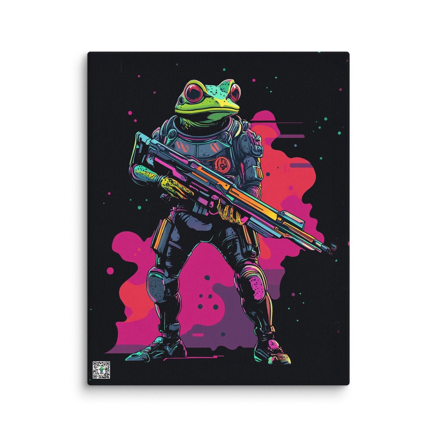 Galactic Ribbit - Canvas Print - BBairt