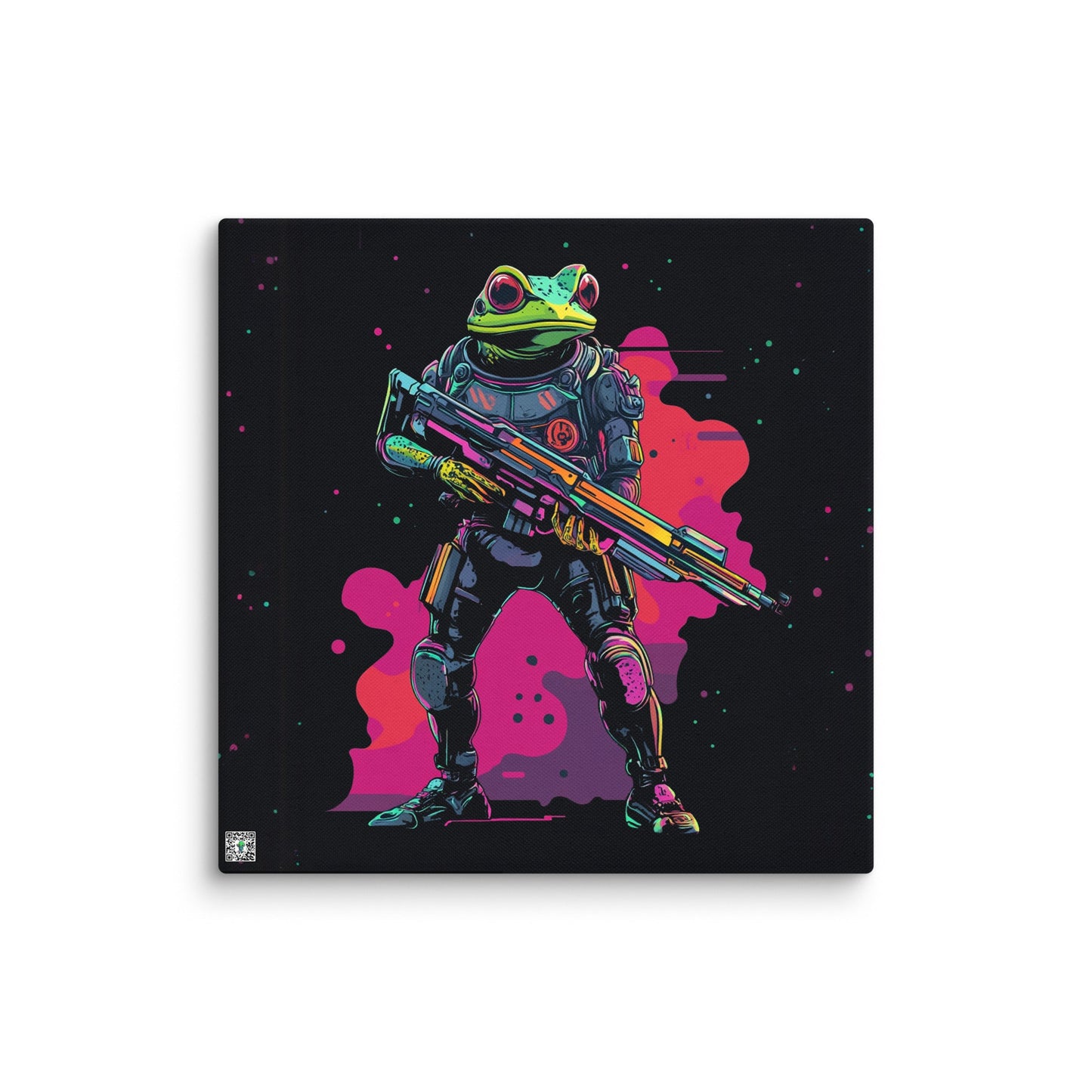 Galactic Ribbit - Canvas Print - BBairt