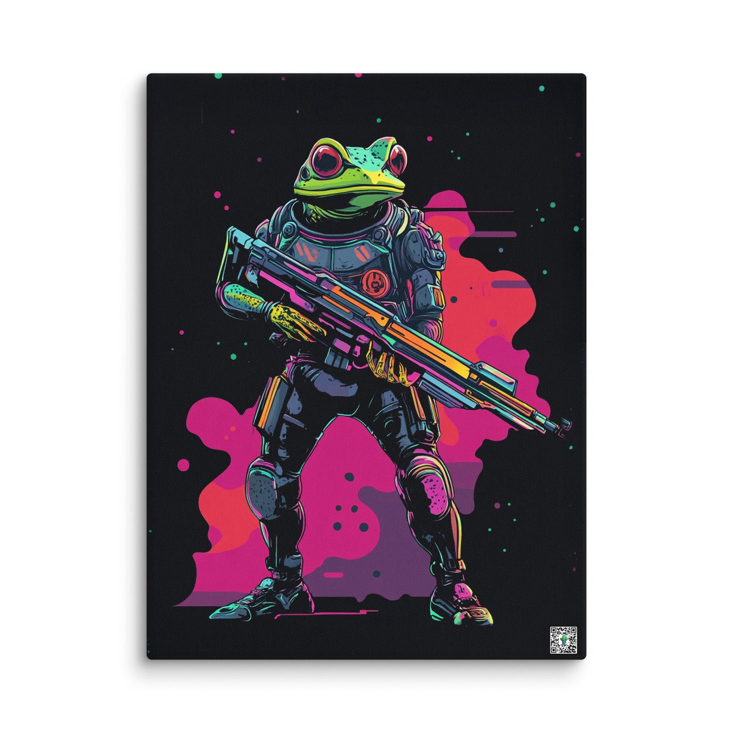 Galactic Ribbit - Canvas Print - BBairt