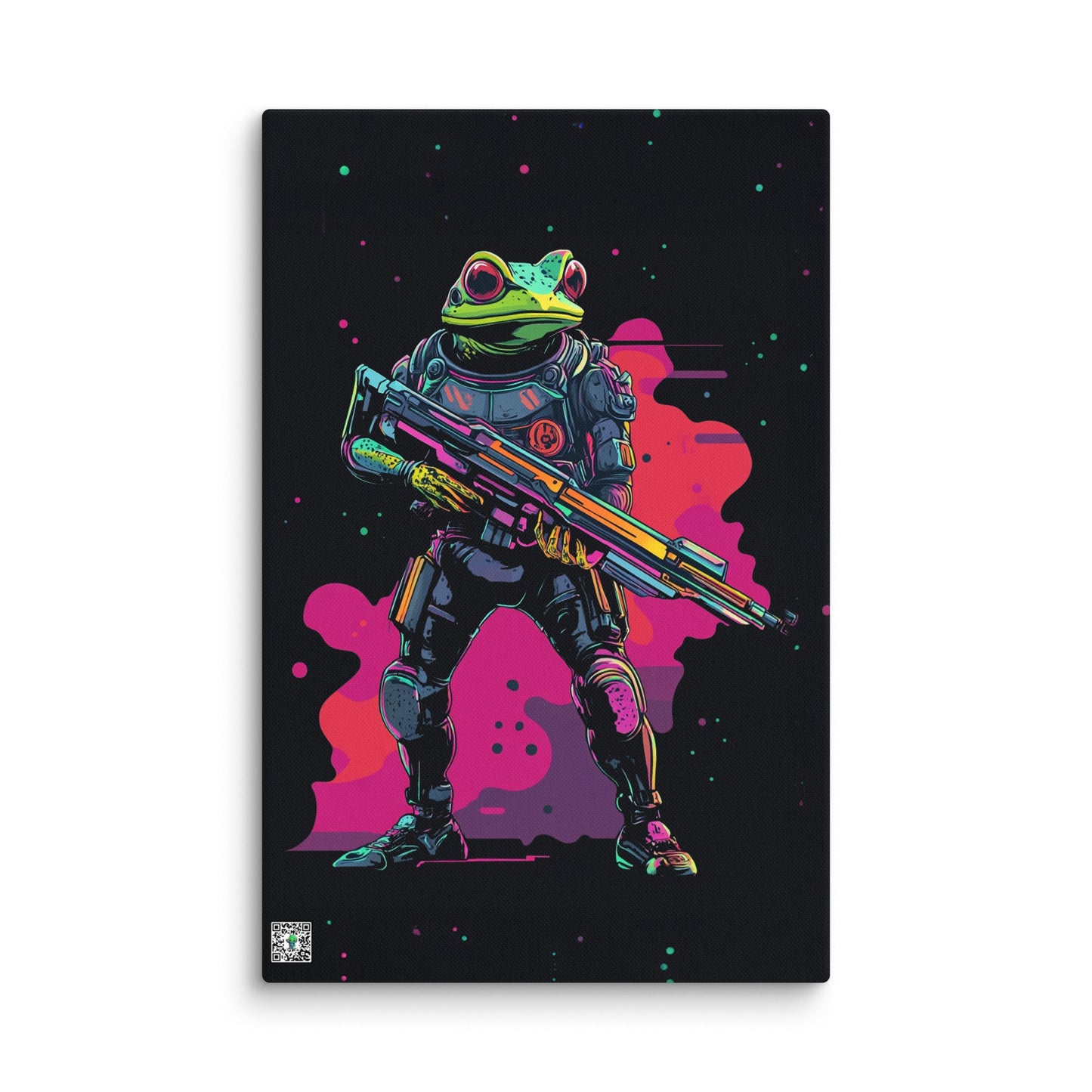 Galactic Ribbit - Canvas Print - BBairt